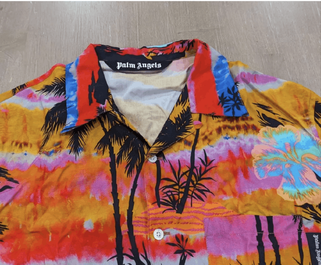 Palm Angels PALM ANGELS Psychedelic Palms Camp Shirt 46 US Small Size US S / EU 44-46 / 1 - 3 Thumbnail