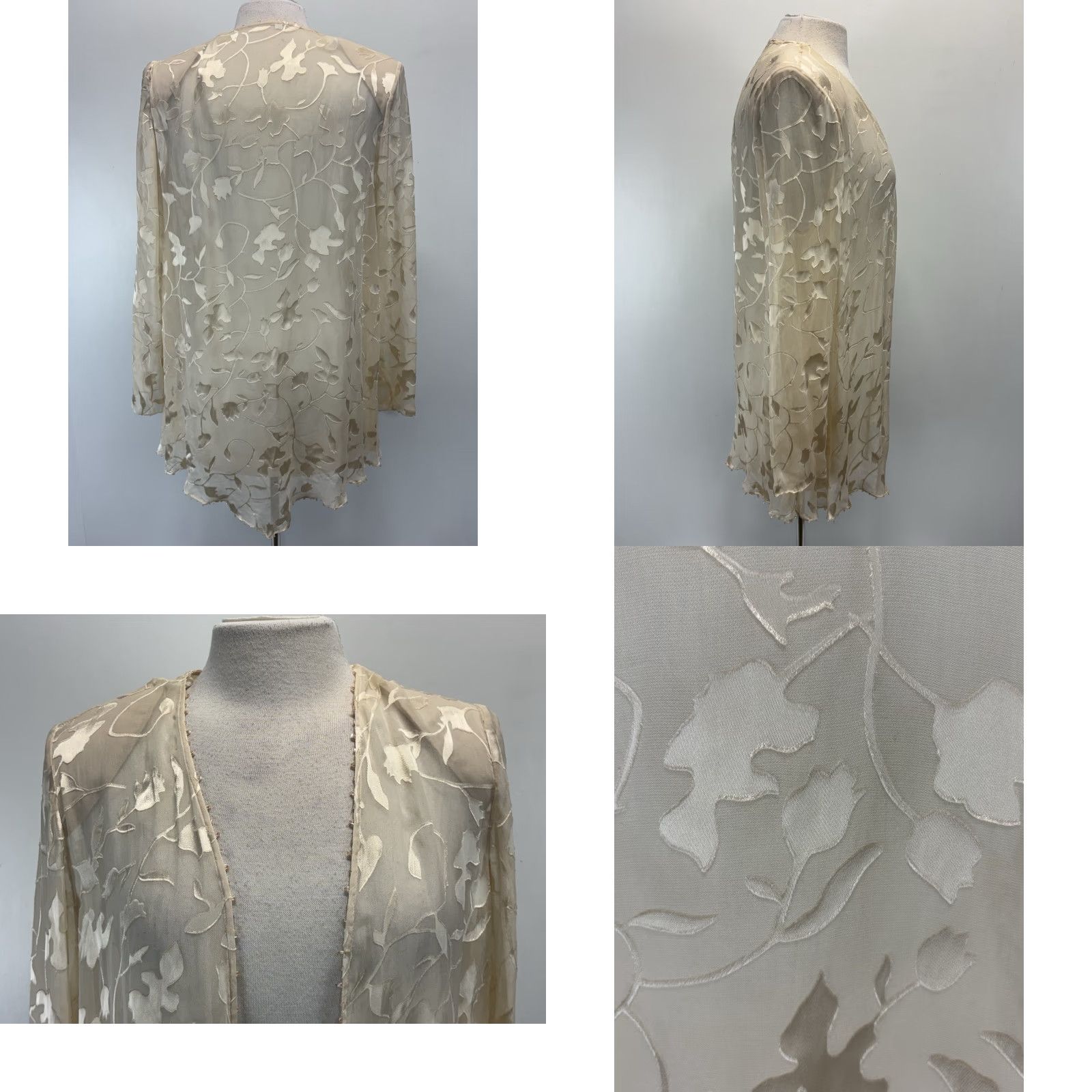 Vintage VINTAGE Cameron Blake 2 Pc Dress Set Dress Ivory Silk 8 Whimsigoth Fairy Ethereal Y2K Womens Size M / US 6-8 / IT 42-44 - 9 Thumbnail