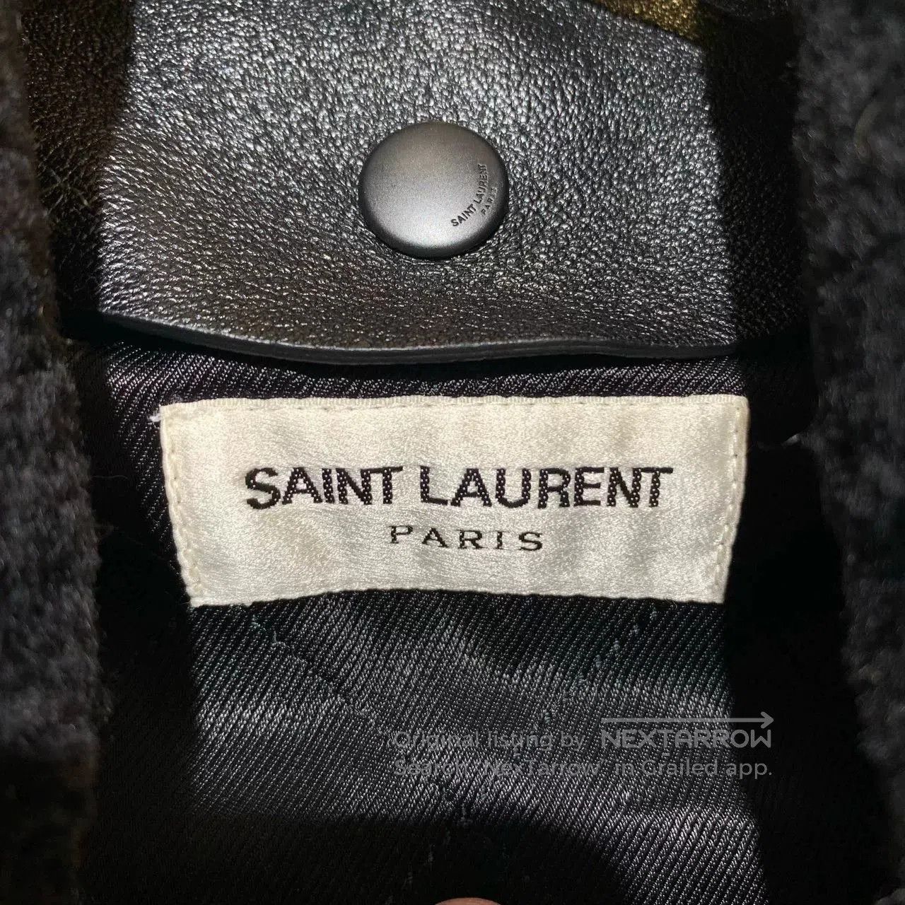 Saint Laurent Paris Saint Laurent Fur Collar Wool Jacket. Size XS / US 0-2 / IT 36-38 - 5 Thumbnail