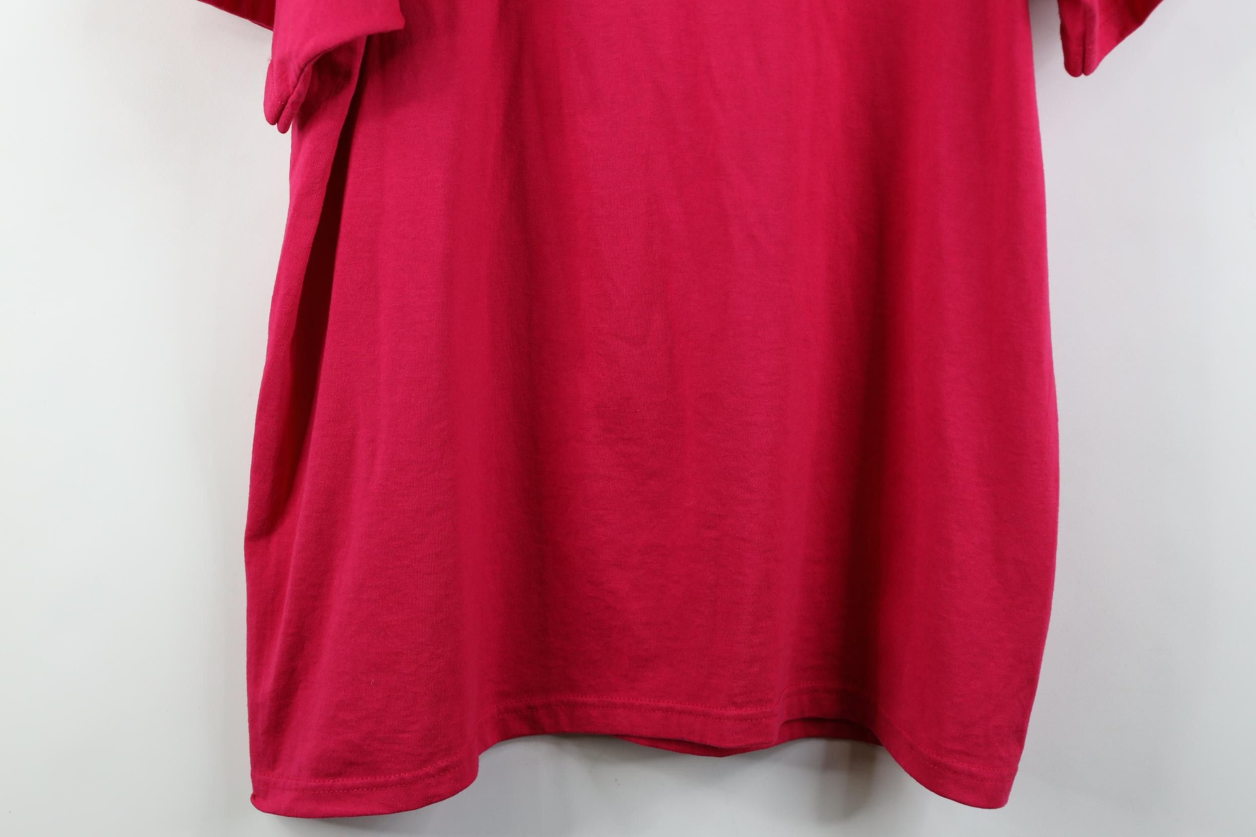Vintage Vintage 90s Streetwear Faded Blank Short Sleeve T-Shirt Pink Size US XL / EU 56 / 4 - 3 Thumbnail