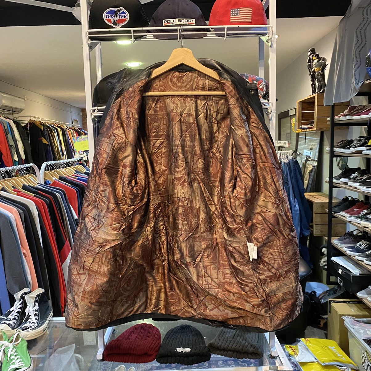 Japanese Brand × Vintage VTG Unbranded Archival Clothing Rare Design Leather Jacket Size US L / EU 52-54 / 3 - 3 Thumbnail