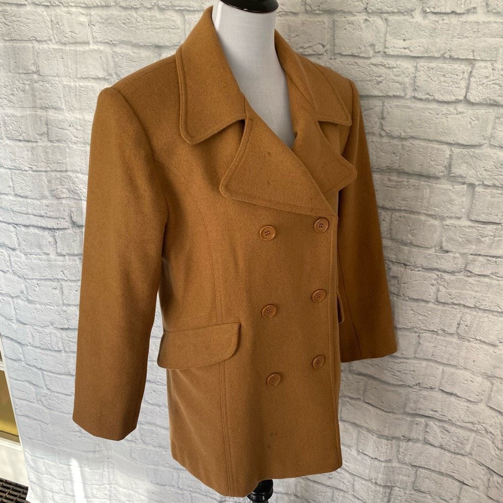 Other Jason Kole women 6 wool blend fully lined button up pea coat Size M / US 6-8 / IT 42-44 - 4 Thumbnail