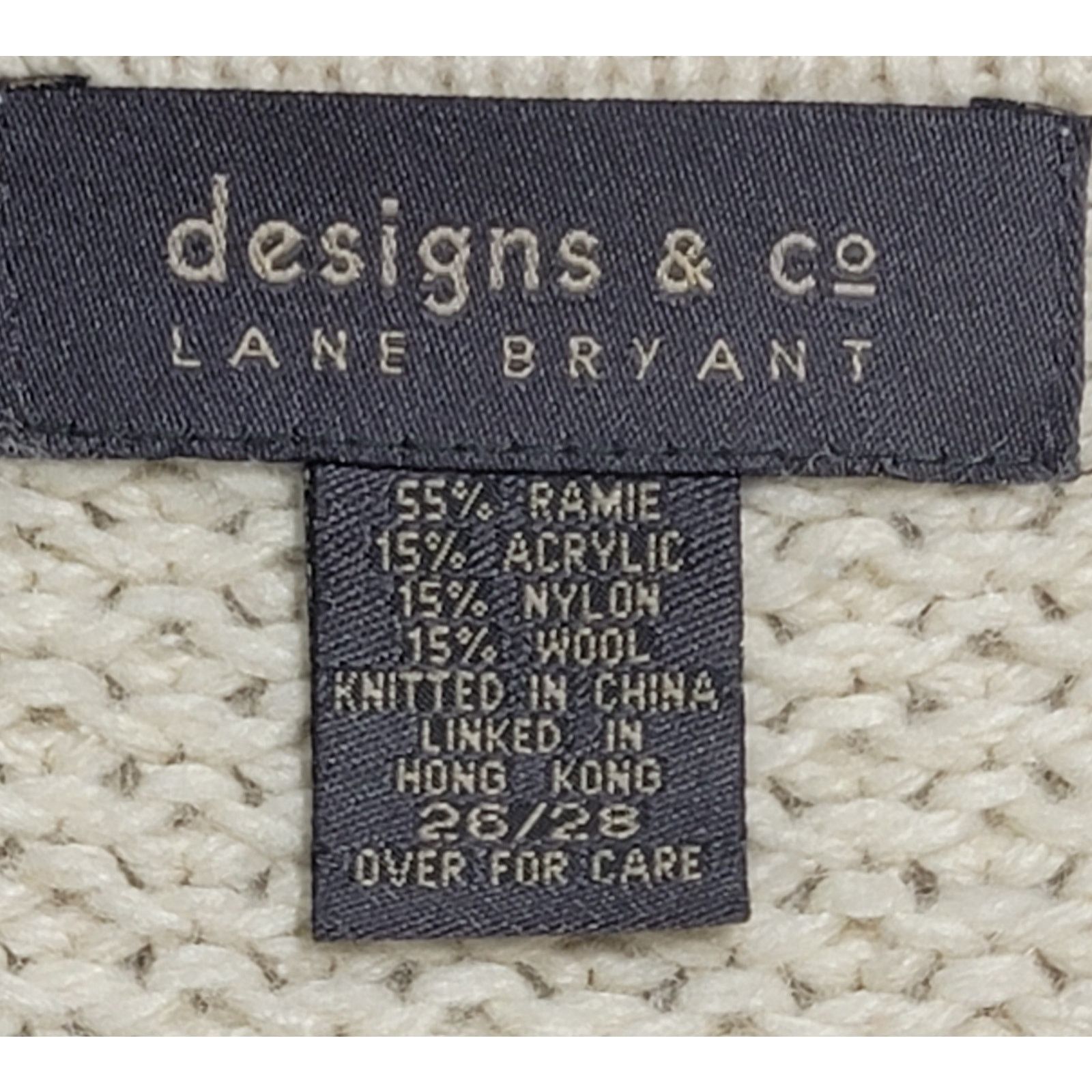 Other Lane Bryant Designs Co Brown Beige Knitted Vest 26 28 Size 4XL / US 24-26 - 3 Thumbnail