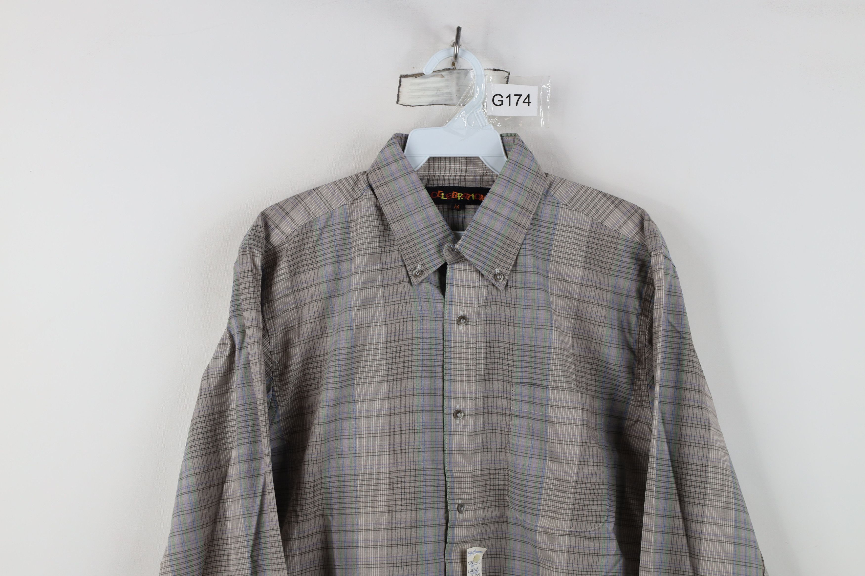 Vintage Deadstock Vintage 90s Streetwear Button Down Shirt Plaid Size US M / EU 48-50 / 2 - 2 Thumbnail