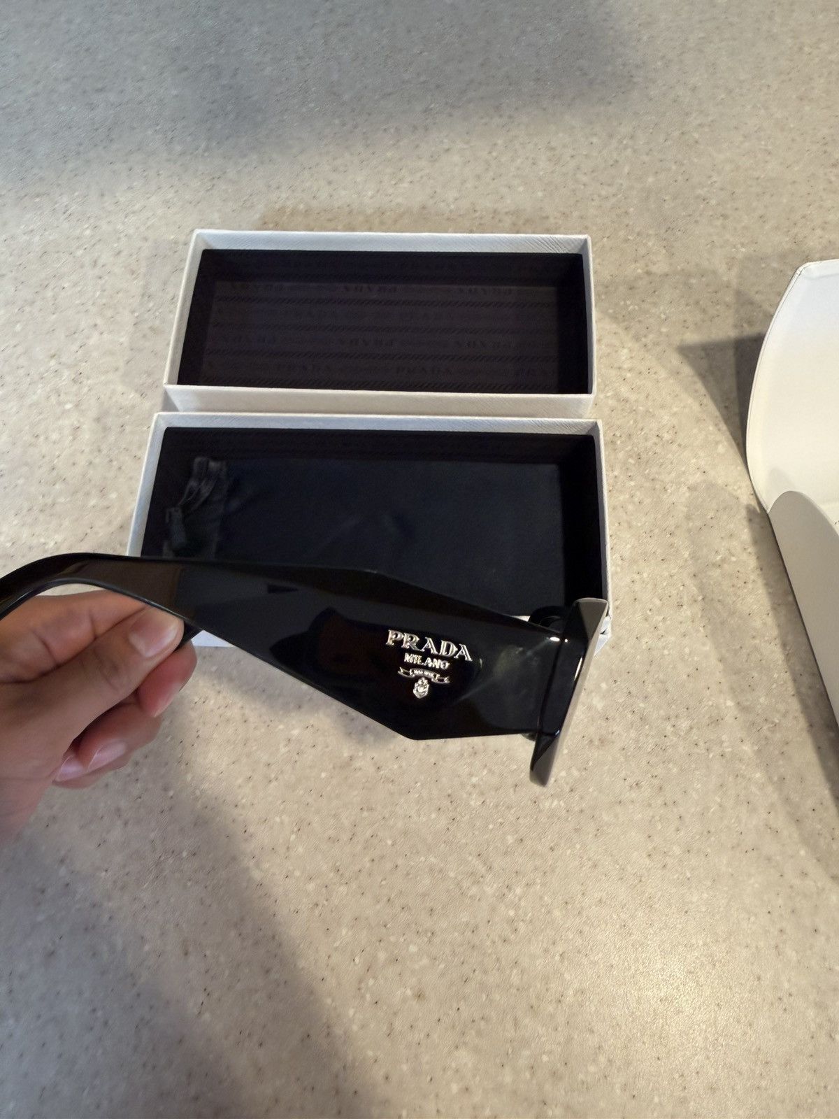 Prada Prada Sunglasses with triangle logo Size ONE SIZE - 4 Thumbnail