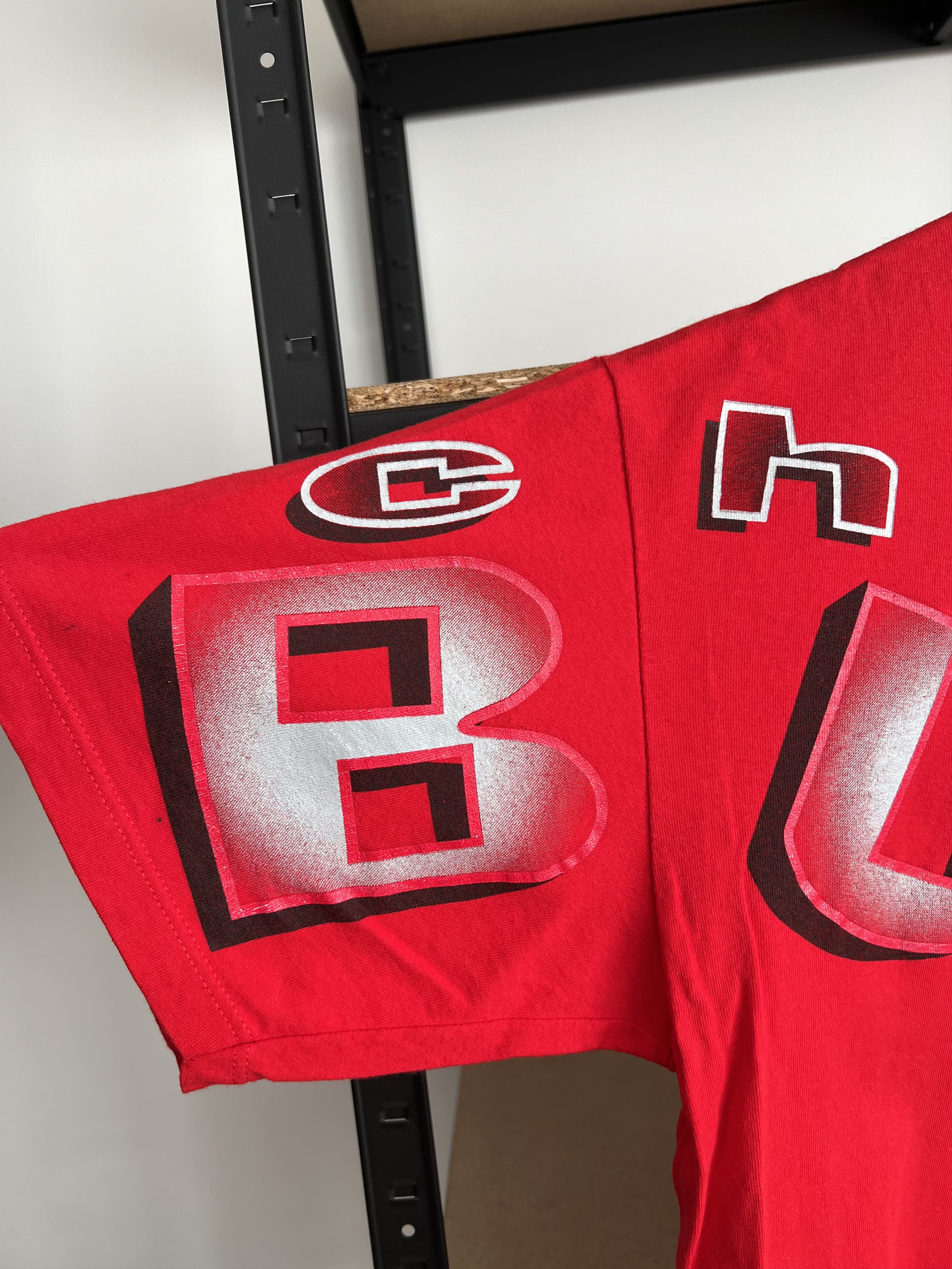 NBA Vintage 90s Chicago Bulls NBA Basketball Starter Red T-shirt Size US L / EU 52-54 / 3 - 12 Thumbnail