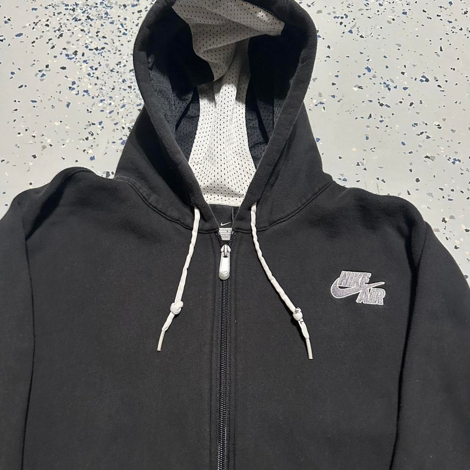 Nike Vintage 00s Nike Air Black Zip Up Jacket Size US XL / EU 56 / 4 - 2 Thumbnail