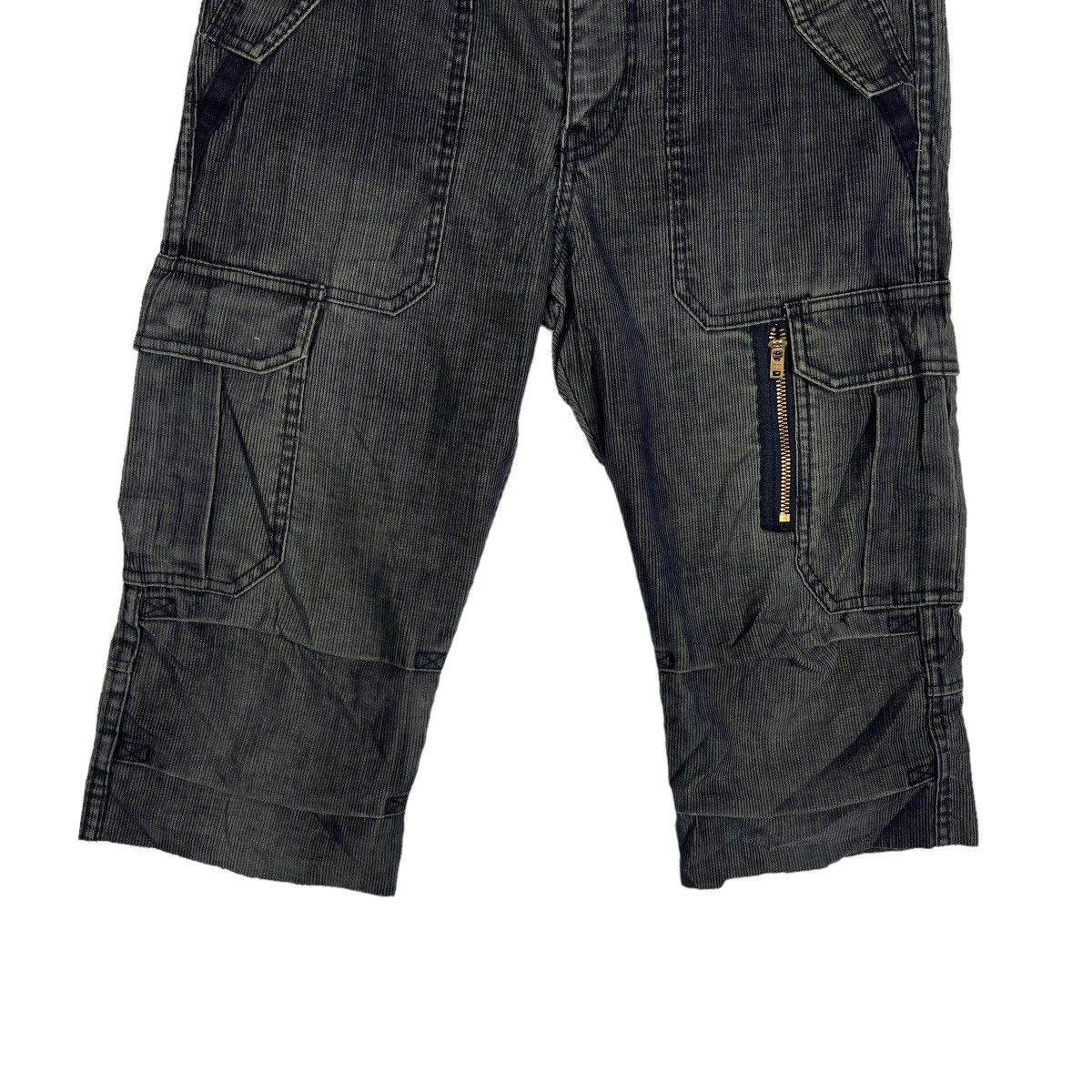 Japanese Brand 🔥 BACK NUMBER UTILITY CARGO 3 QUATER SHORT PANTS Size US 30 / EU 46 - 4 Thumbnail
