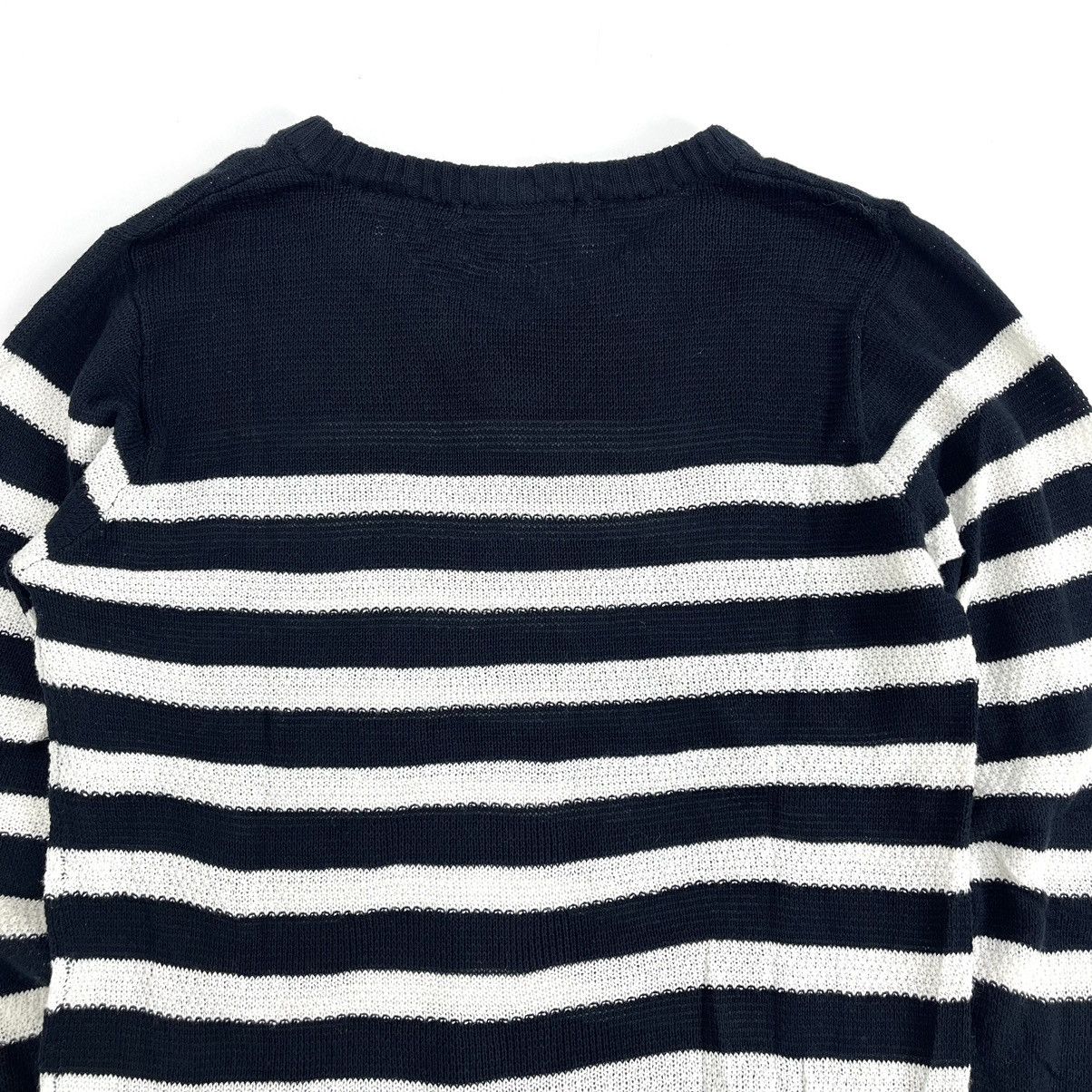 Issey Miyake × Tete Homme Vintage Tete Homme by Issey Miyake Knitted Stripe Sweater Size US L / EU 52-54 / 3 - 9 Thumbnail