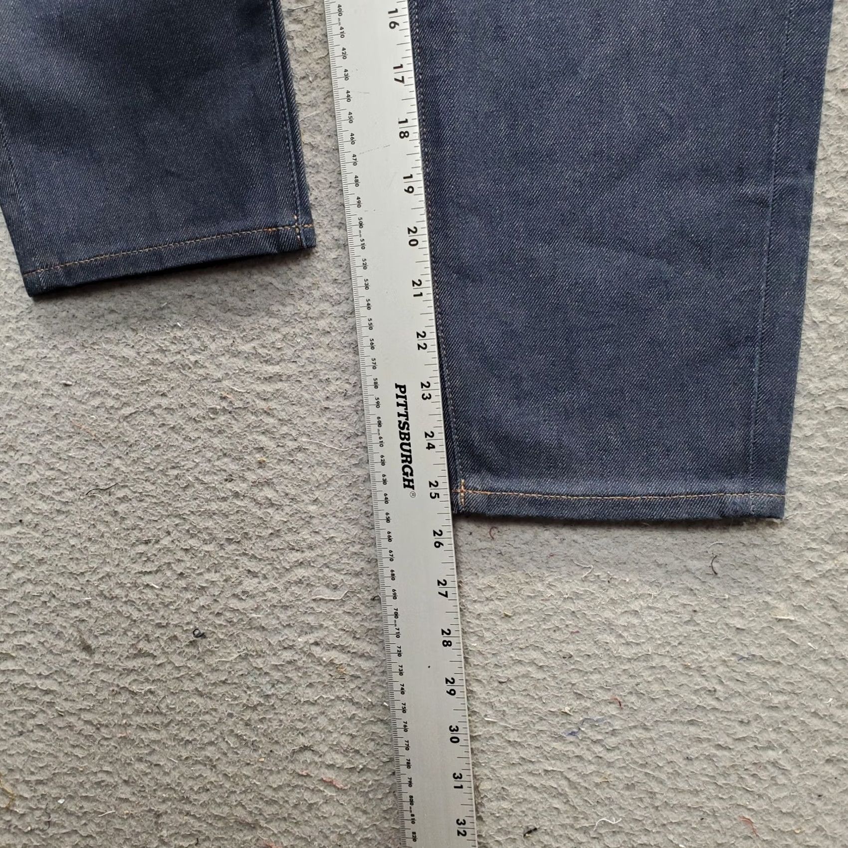 Express Express Womens Jeans 00R Blue Super High Rise Straight Cinch Buckles 5-Pocket Denim Jeans Size 24" / US 00 / IT 34 - 4 Thumbnail