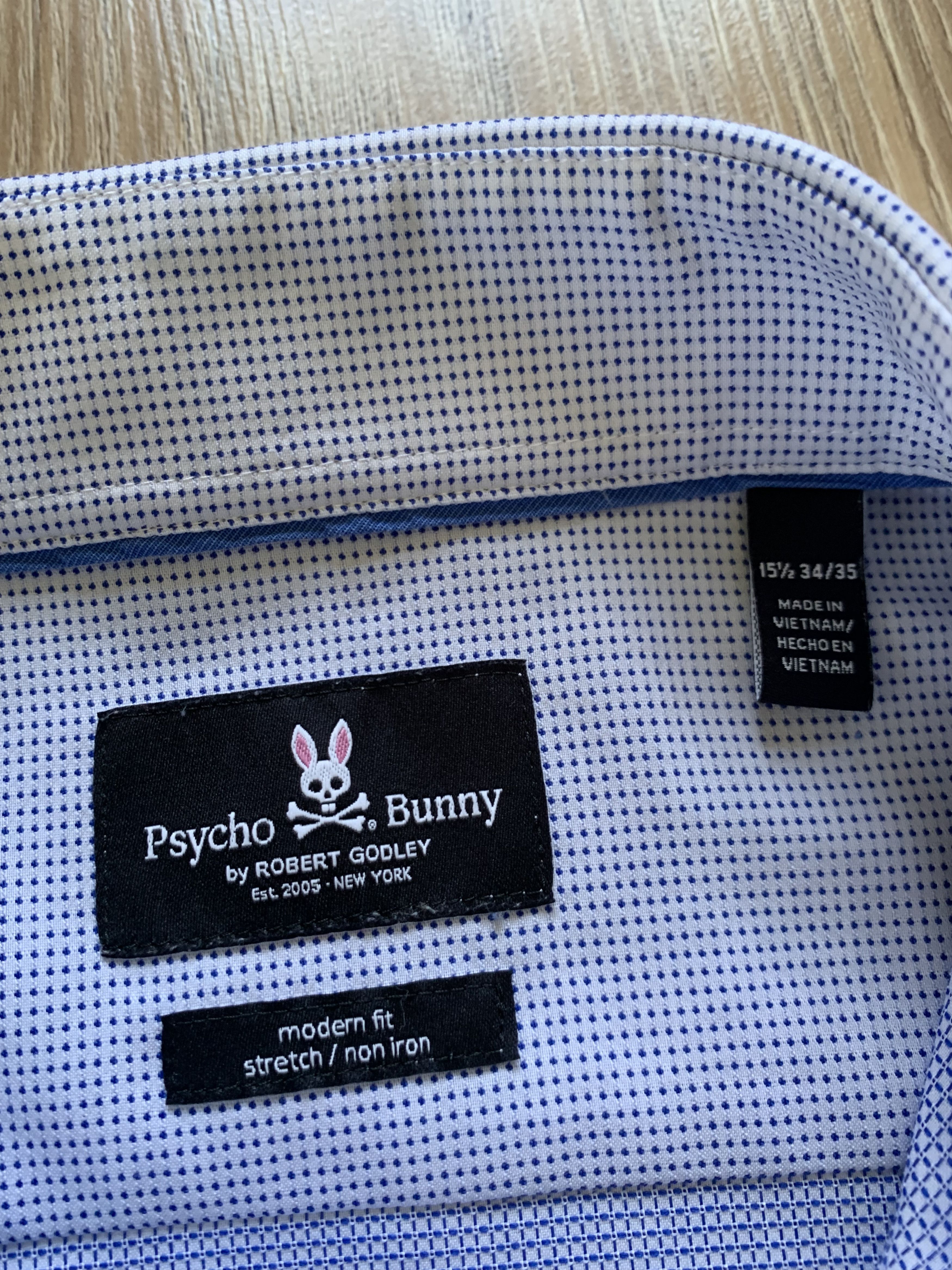 Salvatore Piccolo × Vintage Psycho Bunny Blue Button Up Shirt Size US S / EU 44-46 / 1 - 6 Thumbnail