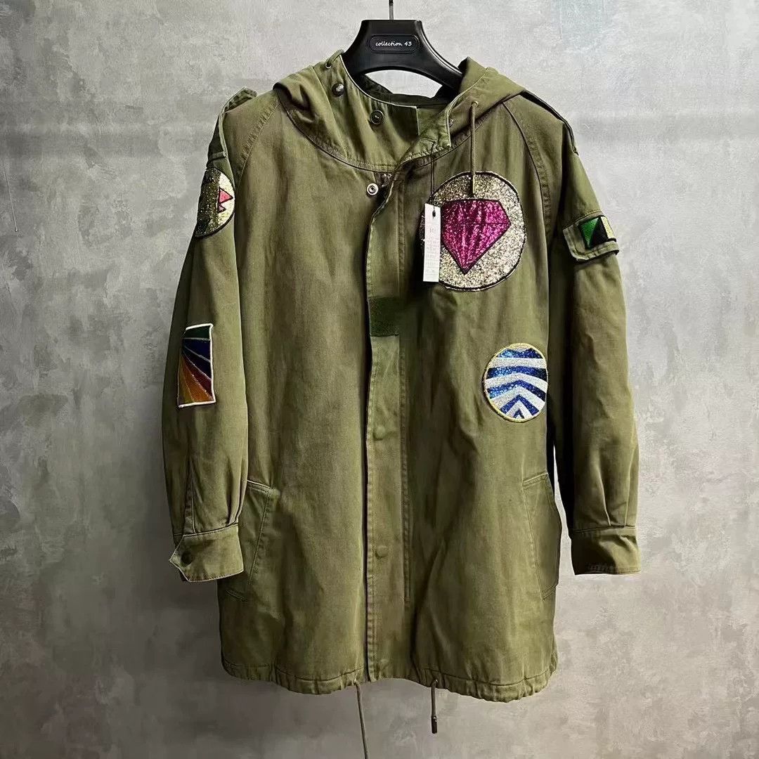 Saint Laurent Paris Saint Laurent Military Green Hooded Parka Size S / US 4 / IT 40 - 1 Thumbnail
