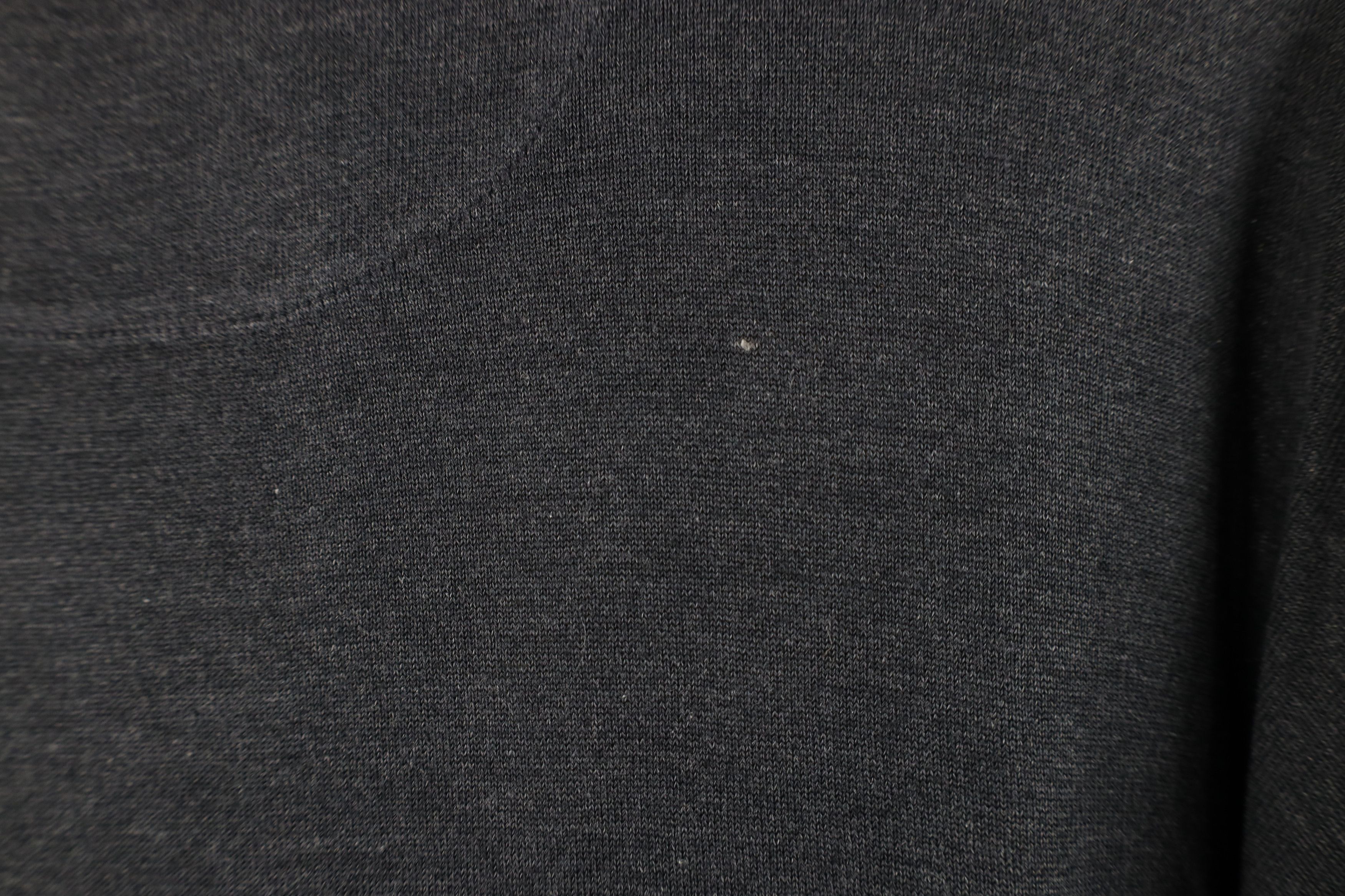 Vintage Vintage 90s Streetwear Blank Boxy Fit Silk Knit T-Shirt Gray Size L / US 10 / IT 46 - 12 Thumbnail