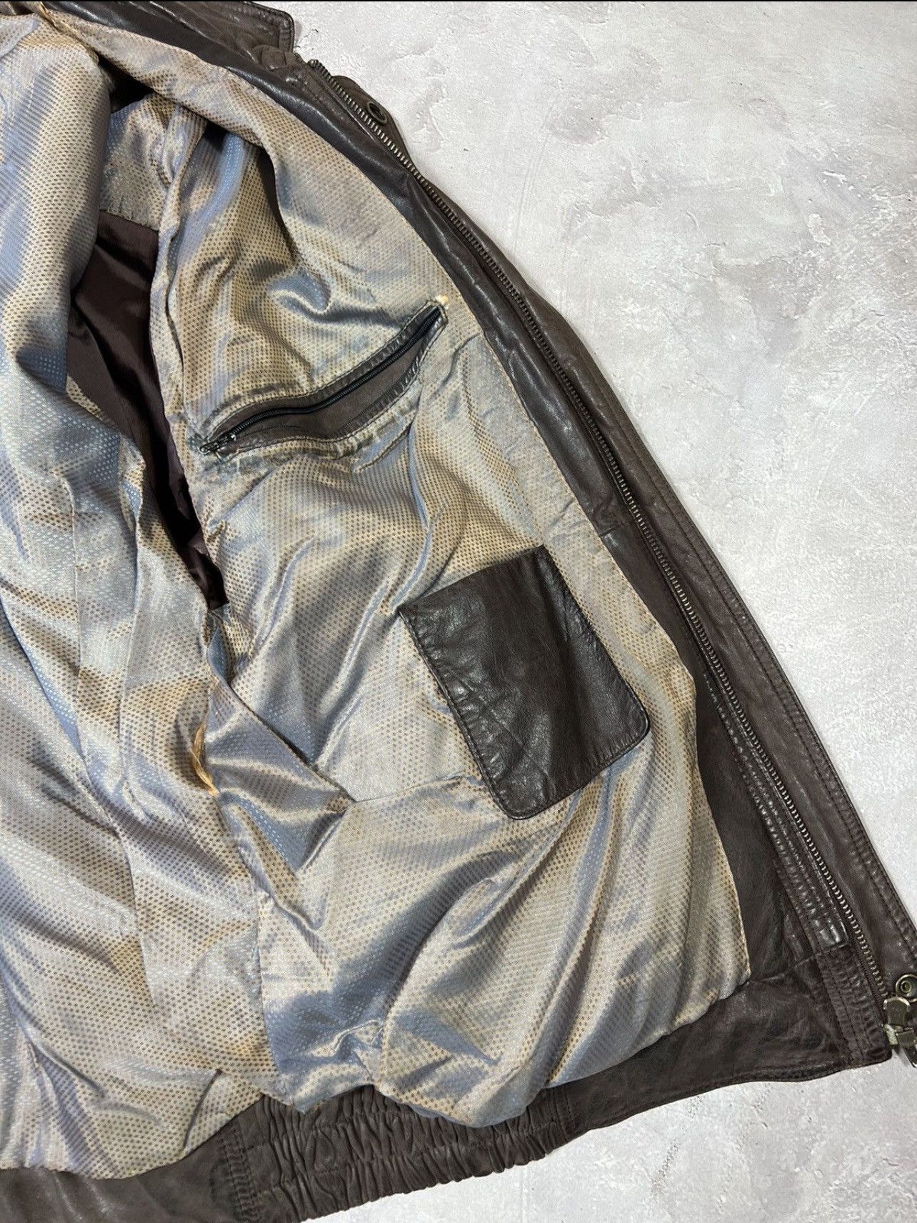 Vintage Vintage Biker Leather Y2k Bomber Jacket Size US M / EU 48-50 / 2 - 8 Thumbnail