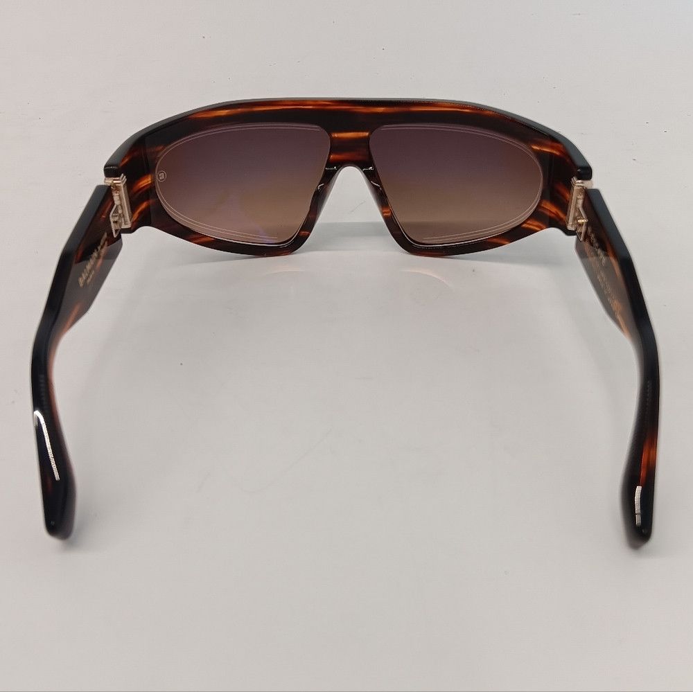 Balmain Balmain Unisex B-Escape Geometric Sunglasses - Brown/Gold Size ONE SIZE - 5 Thumbnail