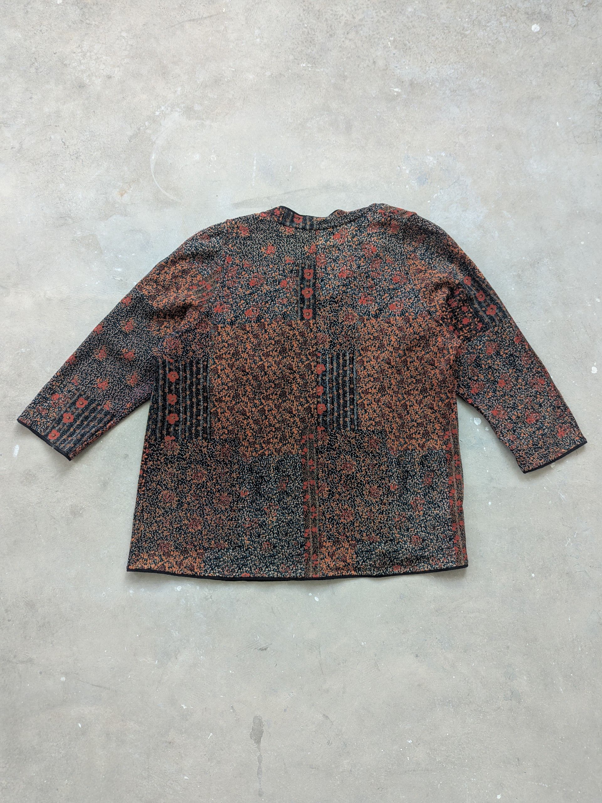 Japanese Brand × Vintage 🇯🇵 Vintage Cardigan Jacket Art Motif Size M / US 6-8 / IT 42-44 - 13 Thumbnail