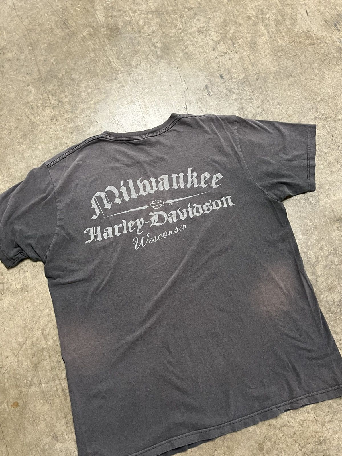 Harley Davidson × Vintage Harley Davidson vintage sun faded graphic tee hype rare Size US XL / EU 56 / 4 - 7 Thumbnail