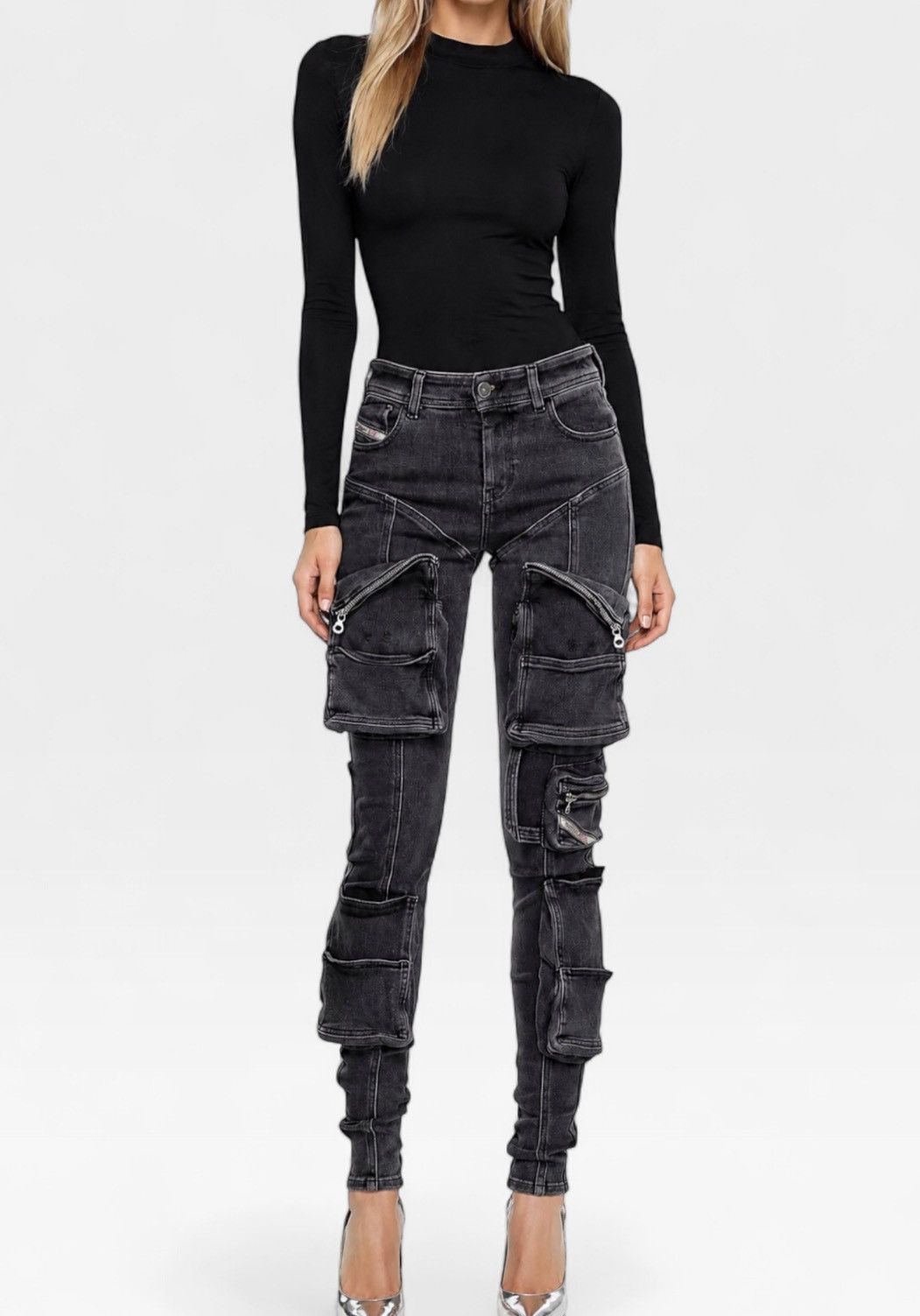 Diesel Diesel 1984 Slandy High-Waist Skinny Jeans in Black Size 30" / US 8 / IT 44 - 1 Thumbnail