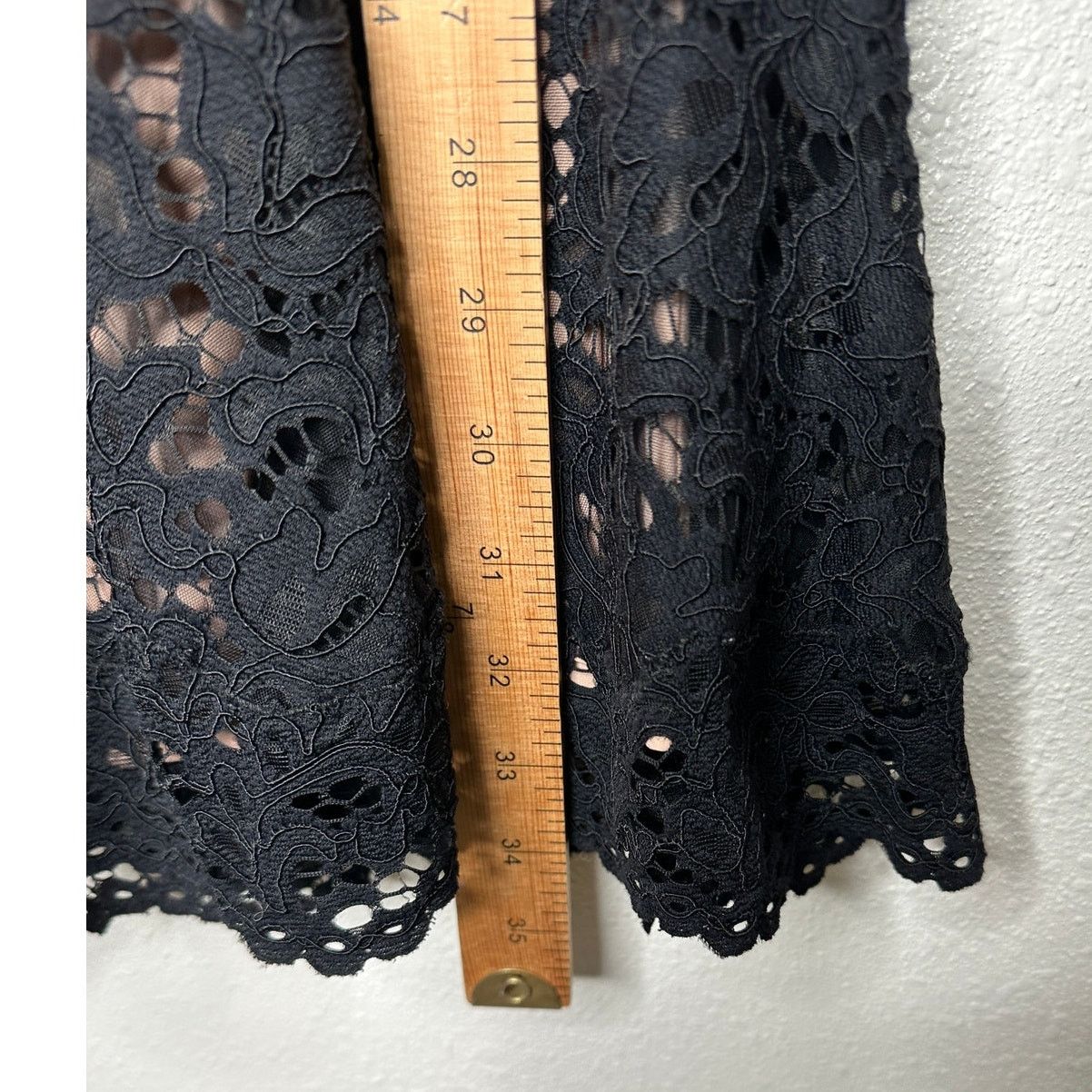 Jonathan Simkhai Jonathan Simkhai Black Eyelet Nude Lining Puff Sleeve Mini 4 Size S / US 4 / IT 40 - 16 Thumbnail