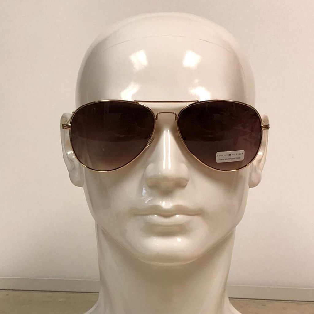 Tommy Hilfiger Tommy Hilfiger Gold Frame Aviator Sunglasses Size ONE SIZE - 1 Thumbnail