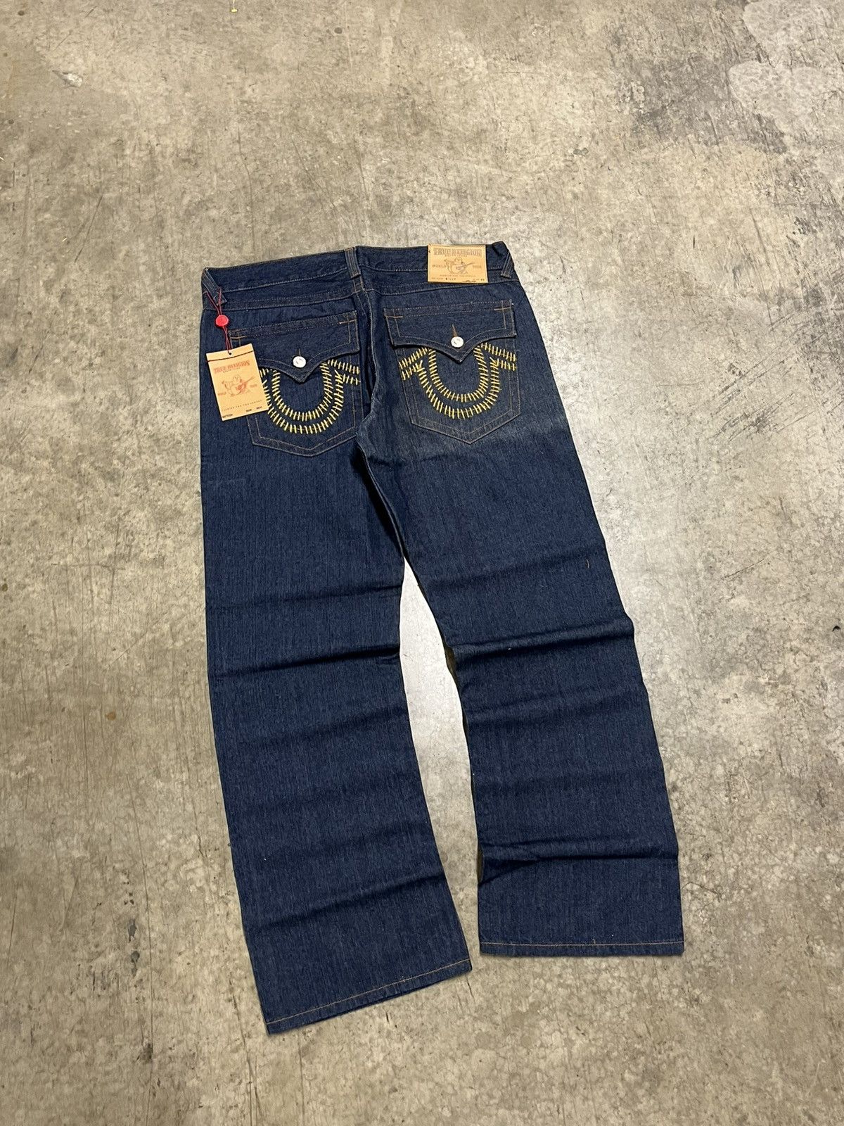 True Religion × Vintage True religion baggy fit thick stitching denim NWT RARE Size US 40 / EU 56 - 3 Thumbnail