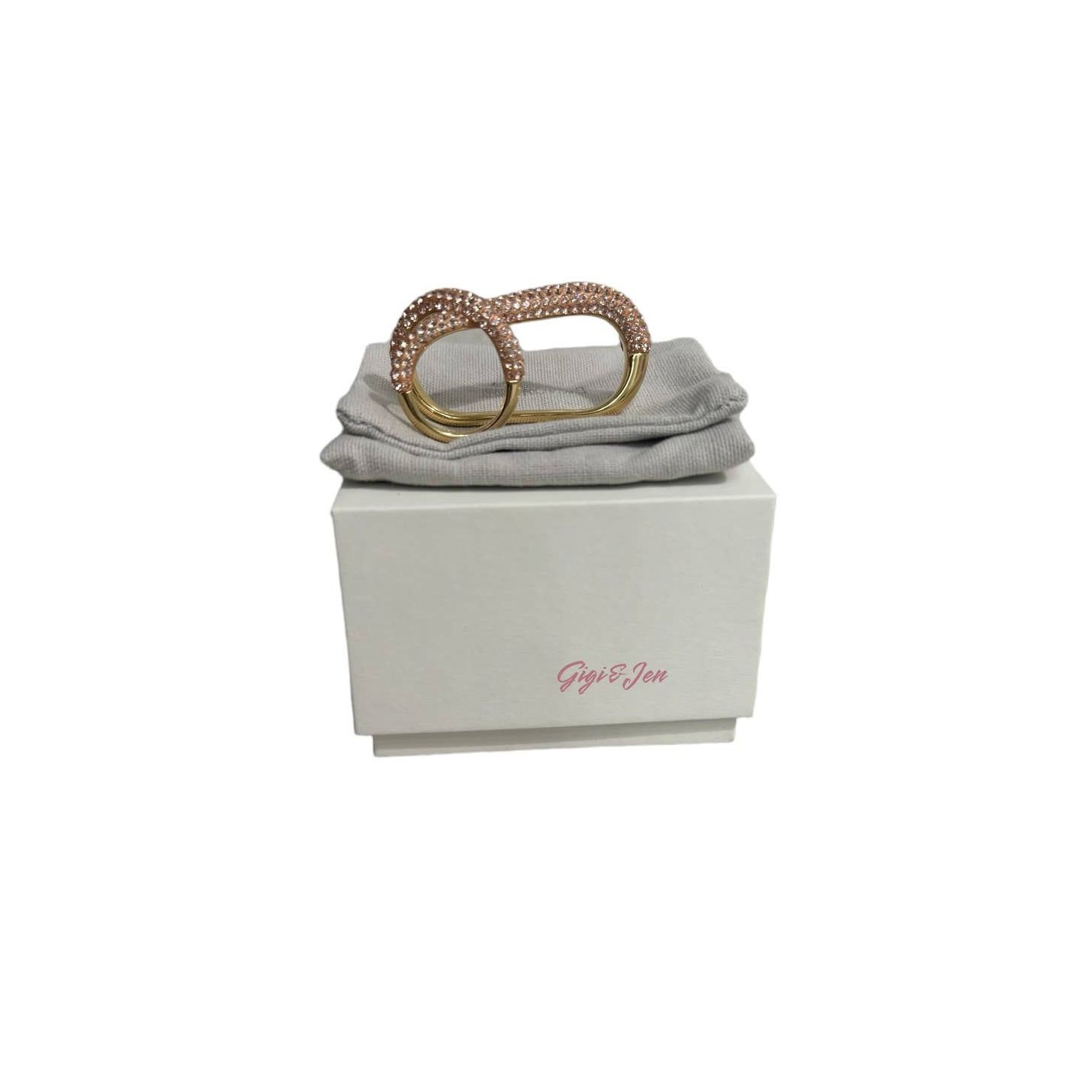 Swarovski Swarovski Atelier Tigri ring Pink, Gold-tone plated Size 55 Size ONE SIZE - 13 Thumbnail