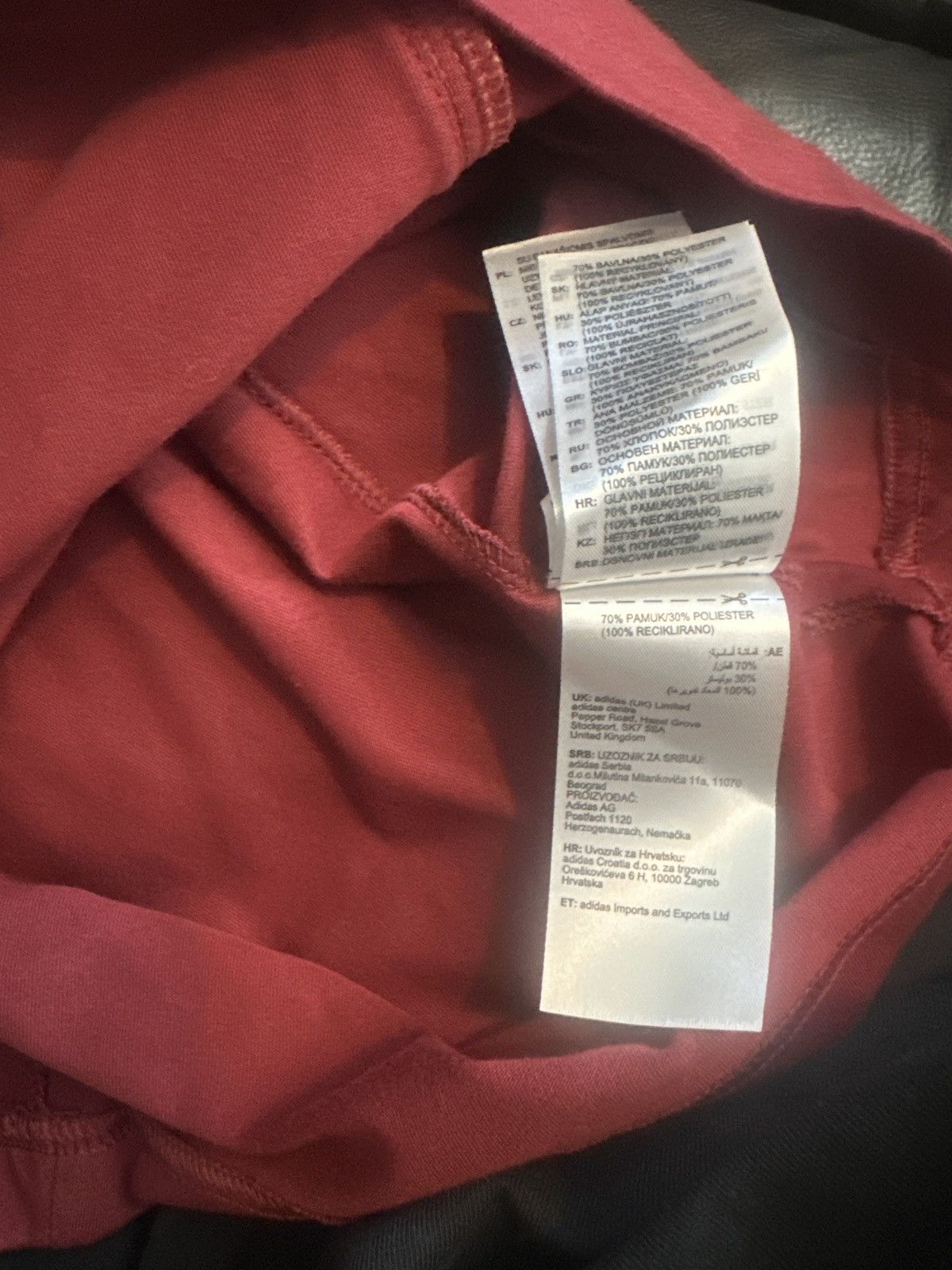 Adidas Burgundy Arsenal Shirt Size US S / EU 44-46 / 1 - 6 Thumbnail