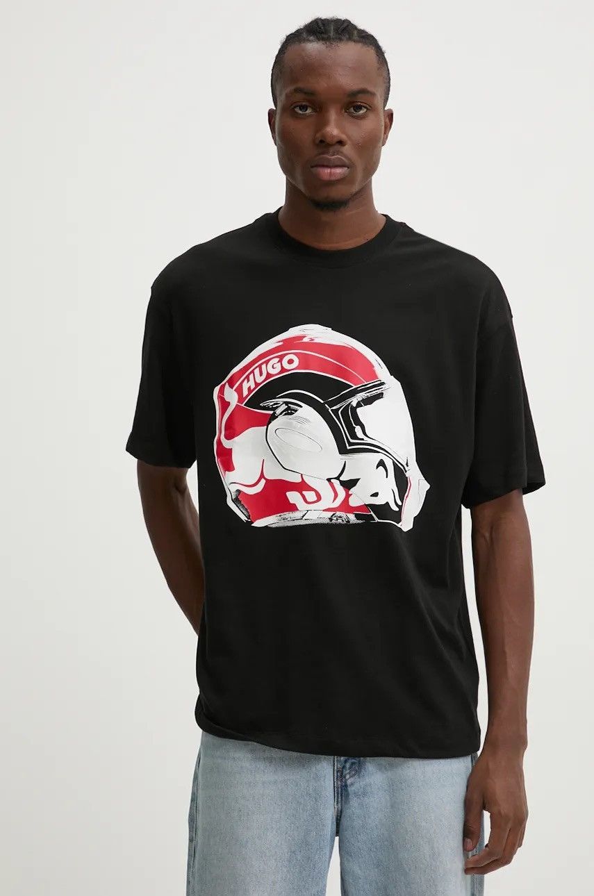 Hugo HUGO Red Bull Racing F1 Helmet Graphic T-Shirt Black Size M Size US M / EU 48-50 / 2 - 1 Thumbnail