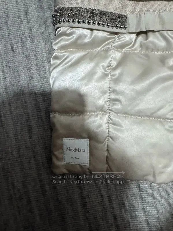 Max Mara MaxMara Silver Long Padded Coat . Size M / US 6-8 / IT 42-44 - 5 Thumbnail