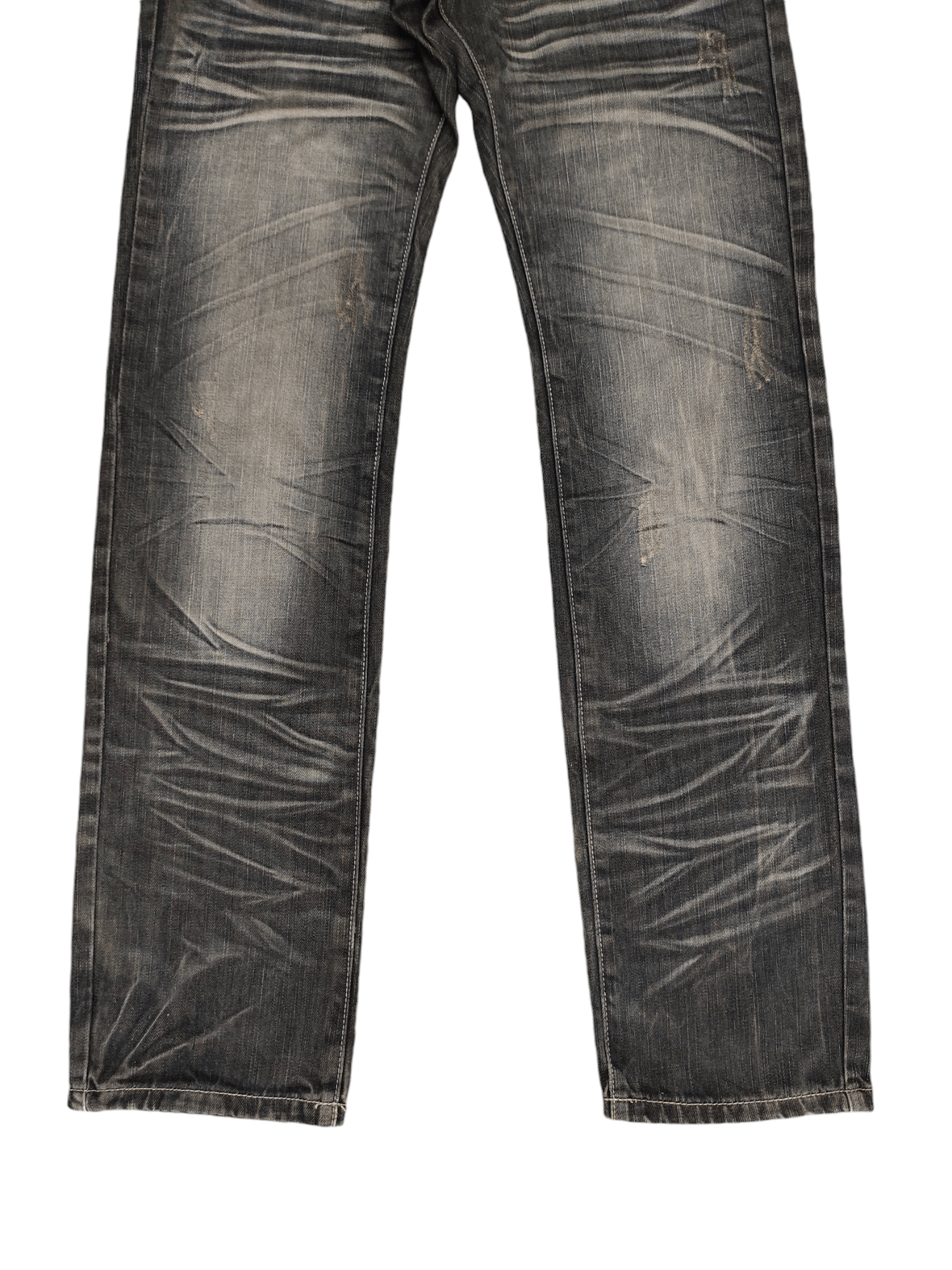 Comme des Garcons × Undercover Vintage Clone Devgru Clawmark Distress Faded Denim Jeans Size US 30 / EU 46 - 3 Thumbnail