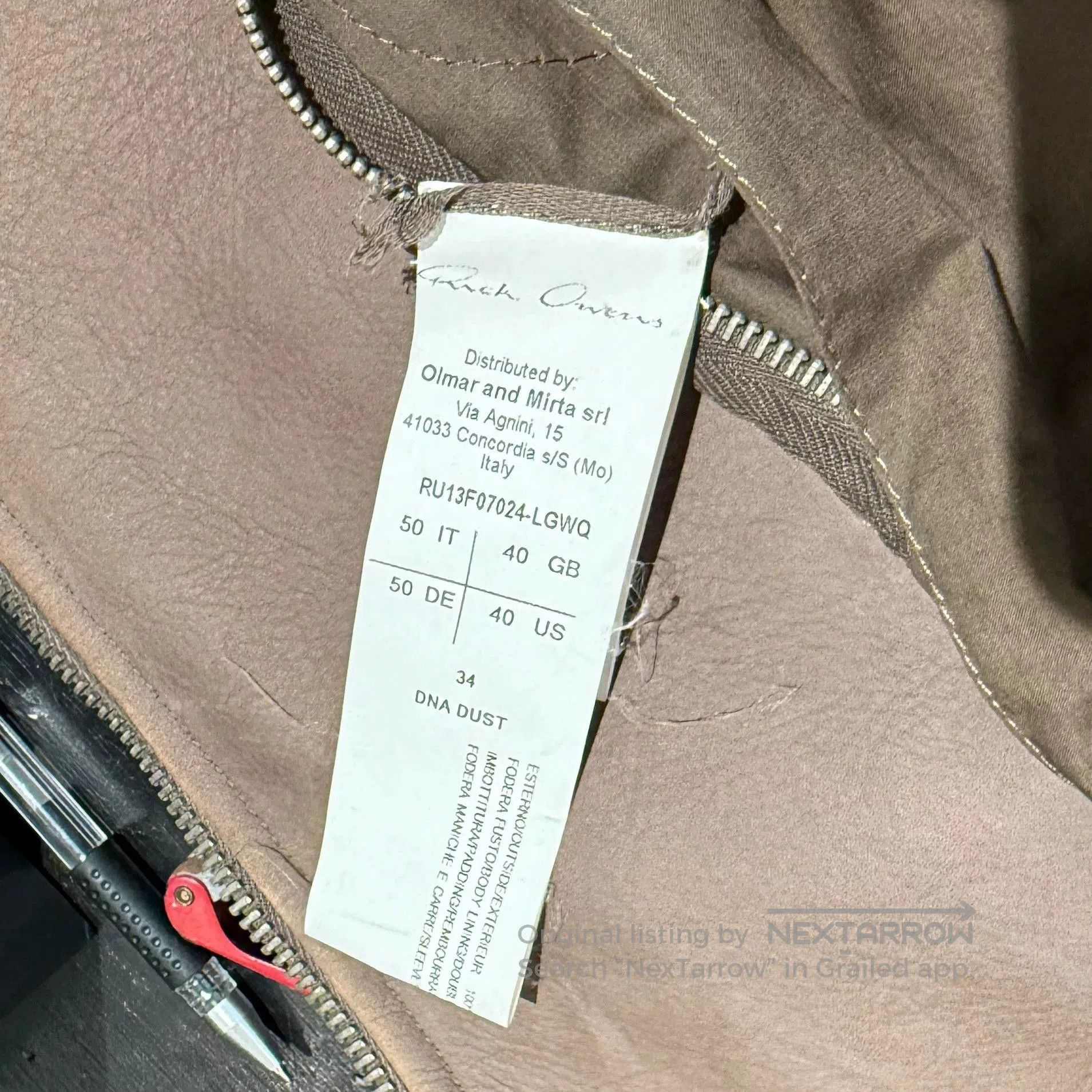 Rick Owens Rick Owens Bullhide Leather Biker Jacket. Size US M / EU 48-50 / 2 - 6 Thumbnail