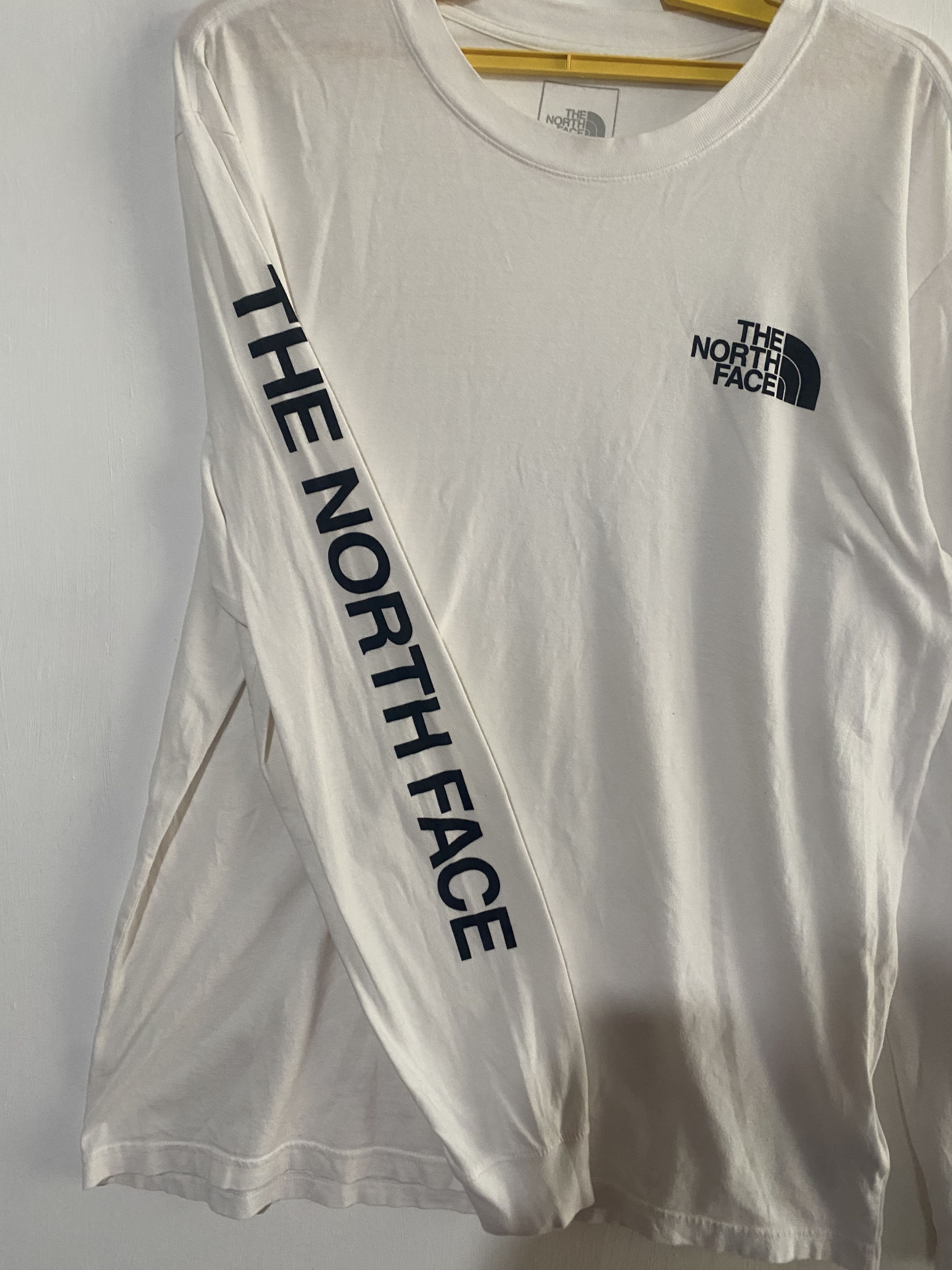 Japanese Brand THE NORTH FACE Sleeve Printed Shirt Logo Crewneck Streetwear Size US L / EU 52-54 / 3 - 3 Thumbnail