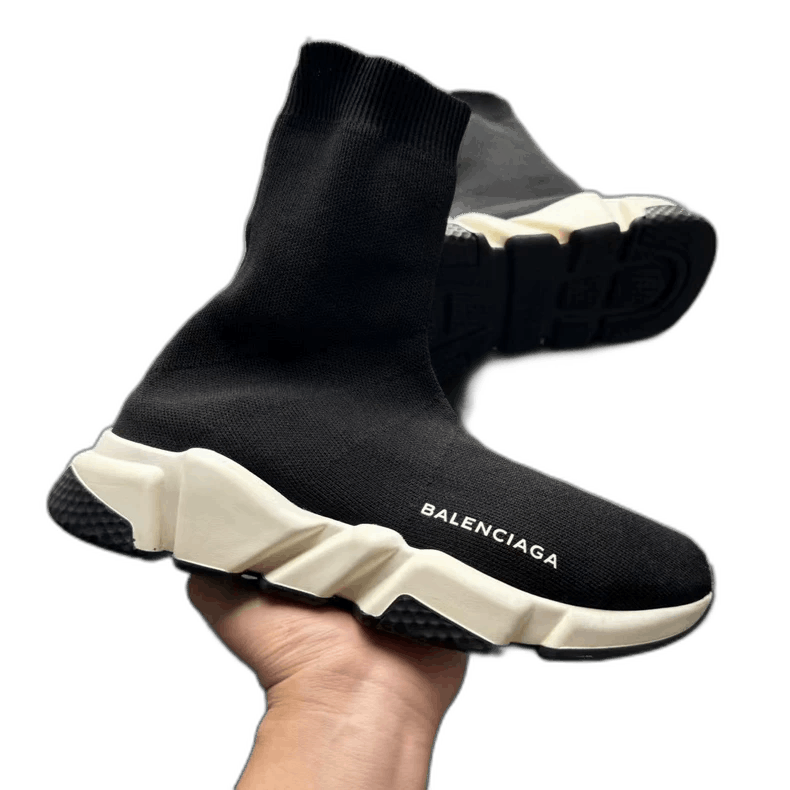 Balenciaga Balenciaga Black and White Sock Sneakers Size 39 Size US 8 / IT 38 - 1 Thumbnail