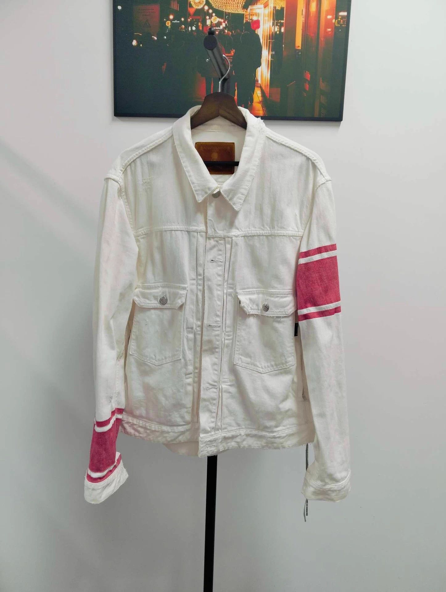 Mastermind World Mastermind World White Denim Jacket M Size US M / EU 48-50 / 2 - 1 Thumbnail
