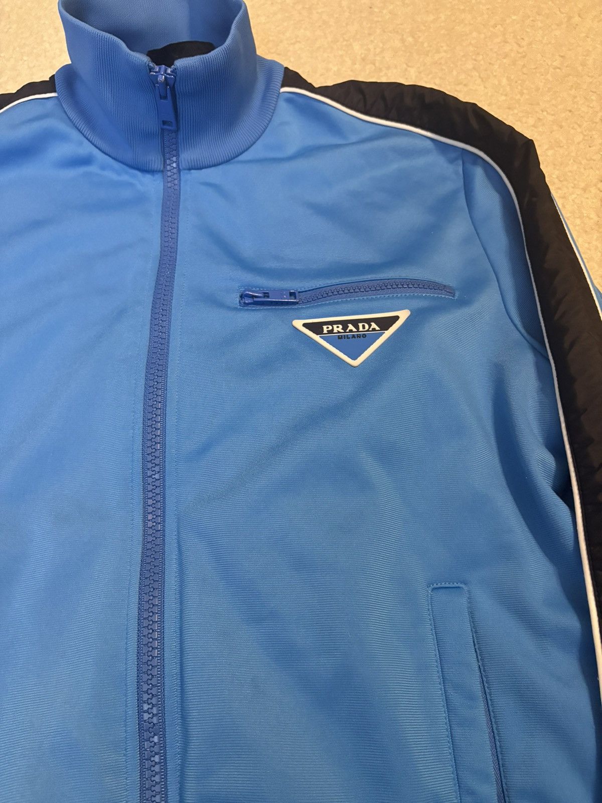Prada Prada Triangle Logo Runproof Technical Colorblock Jacket Size US XL / EU 56 / 4 - 2 Thumbnail