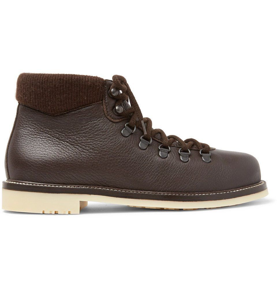 Loro Piana o1loc1c0126 Laax Full-Grain Leather Boots in Brown Size US 8 / EU 41 - 1 Thumbnail