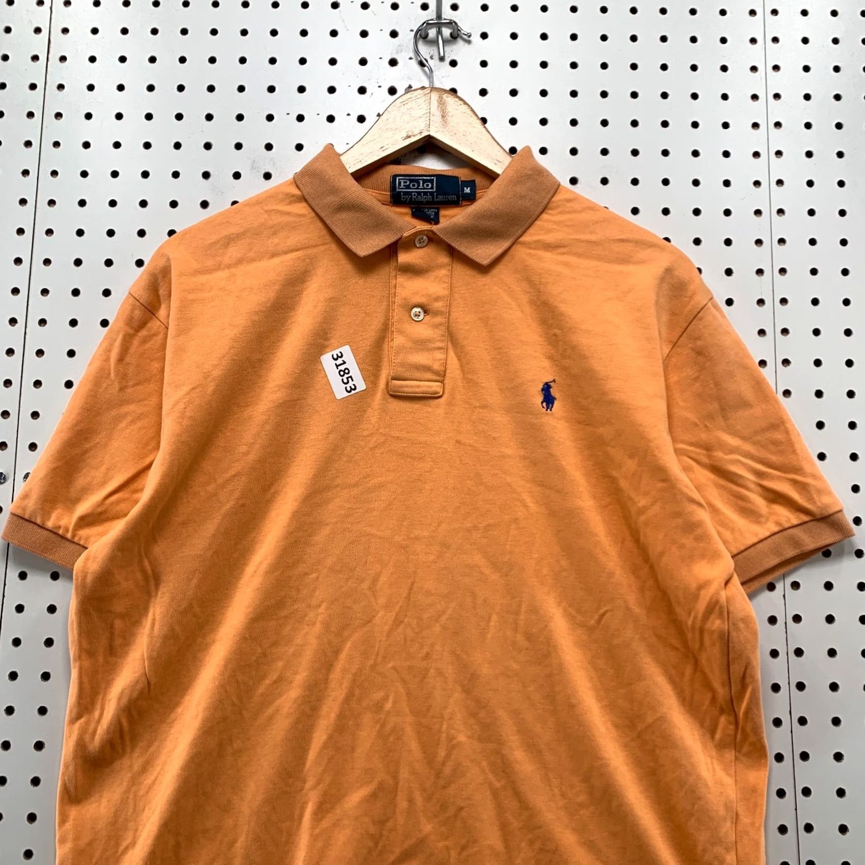 Ralph Lauren Ralph Lauren Polo Shirt Men M Orange Blue Pony Collared Short Sleeve Size US M / EU 48-50 / 2 - 5 Thumbnail