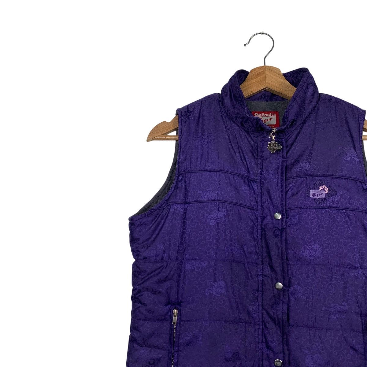 Asics ONITSUKA TIGER Purple Puffer Vest #2345-C105 Size S / US 4 / IT 40 - 6 Thumbnail