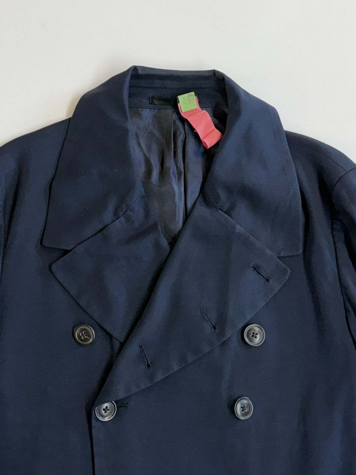 Paul Smith Paul Smith Mainline Navy Double-Breasted cropped Peacoat-XL Size US XL / EU 56 / 4 - 11 Thumbnail