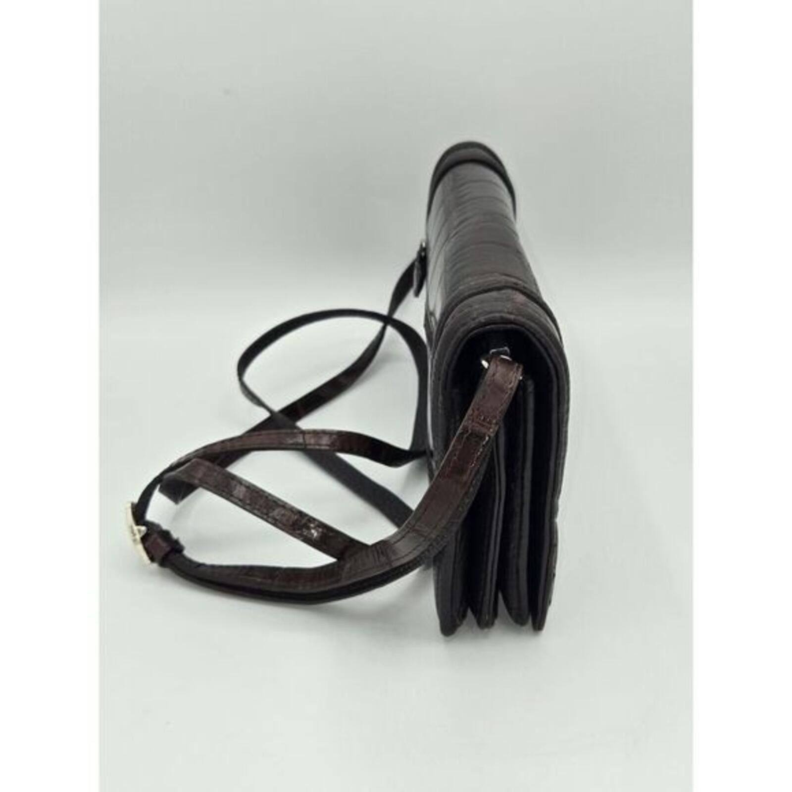 Brighton Brighton Siren Croc Embossed Leather Crossbody Wallet Bag Size ONE SIZE - 2 Thumbnail