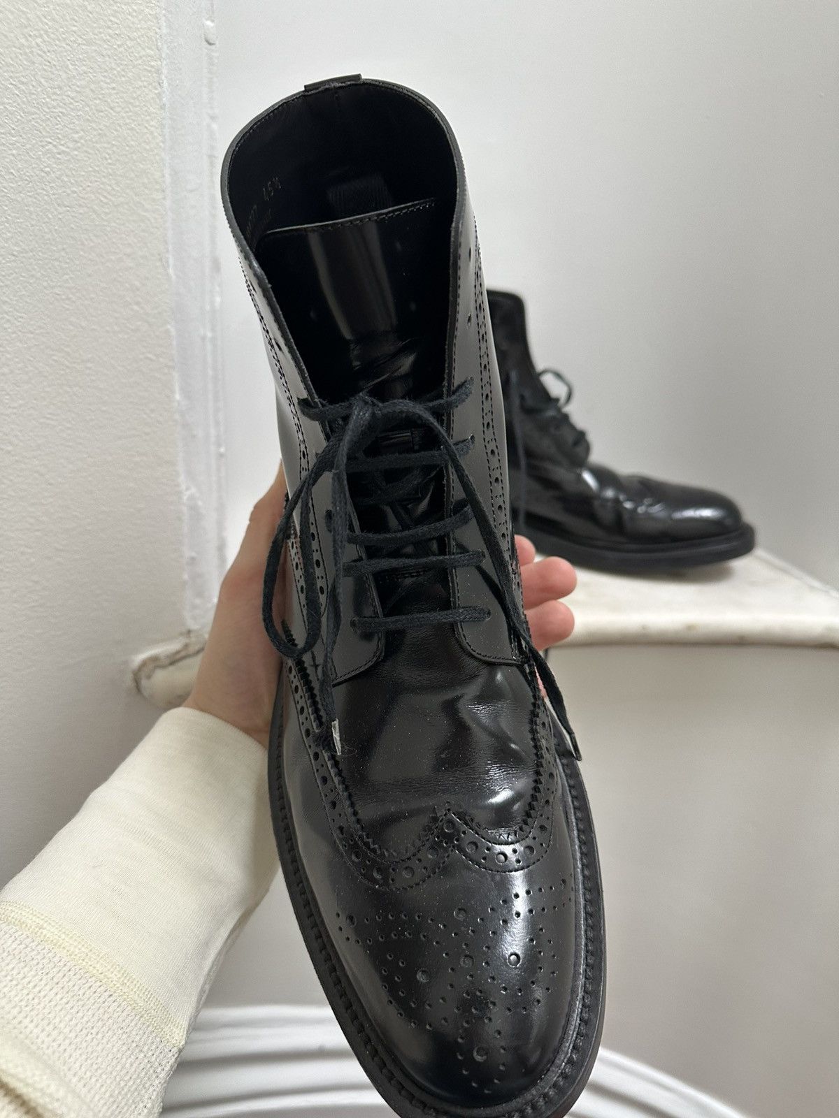 Saint Laurent Paris Brogue Army Boot Size US 11.5 / EU 44-45 - 3 Thumbnail