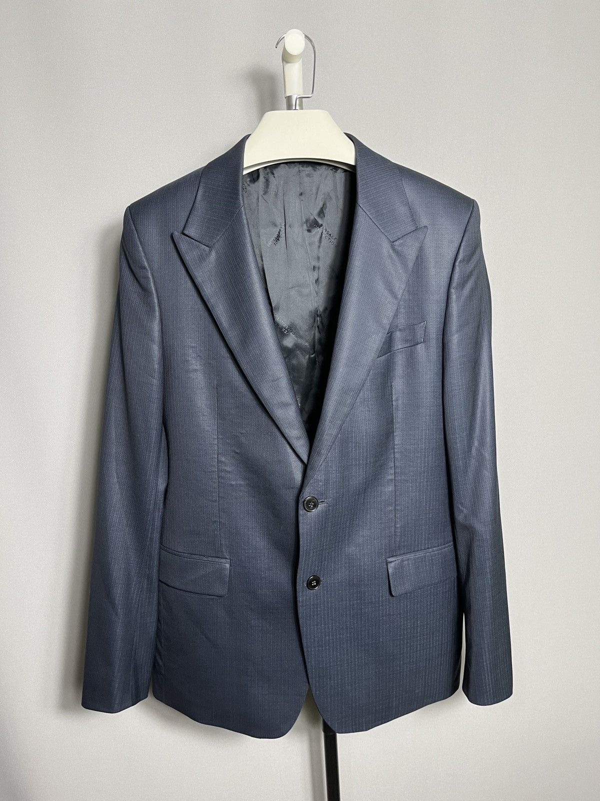 Versace Versace Collection Wool Blue Two Button Men's Blazer Jacket Size 50R - 1 Thumbnail