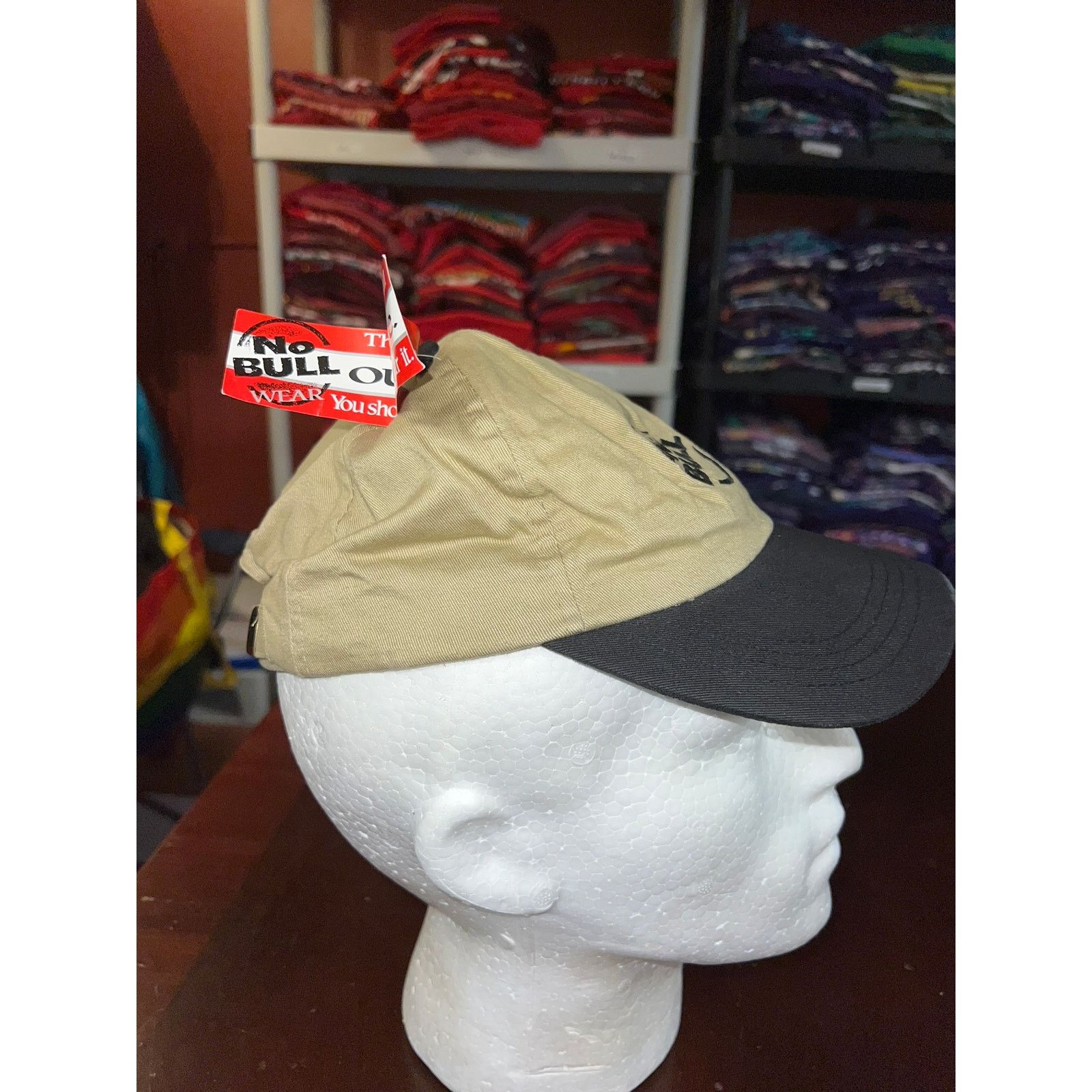 Other Vintage Winston Hat No Bull Cap Brown Headwear NWT 90s OS Size ONE SIZE - 7 Thumbnail