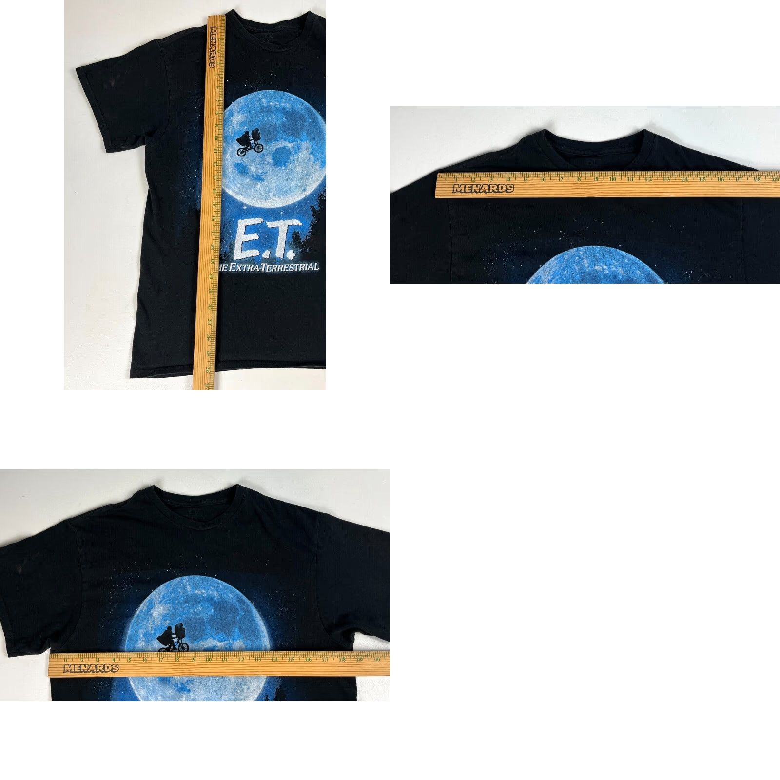 Vintage VINTAGE E.T. The Extra-Terrestrial Graphic T-Shirt Mens Unisex Adults Sz M Black Cotton Crew Neck Short Sleeve Size US M / EU 48-50 / 2 - 8 Thumbnail