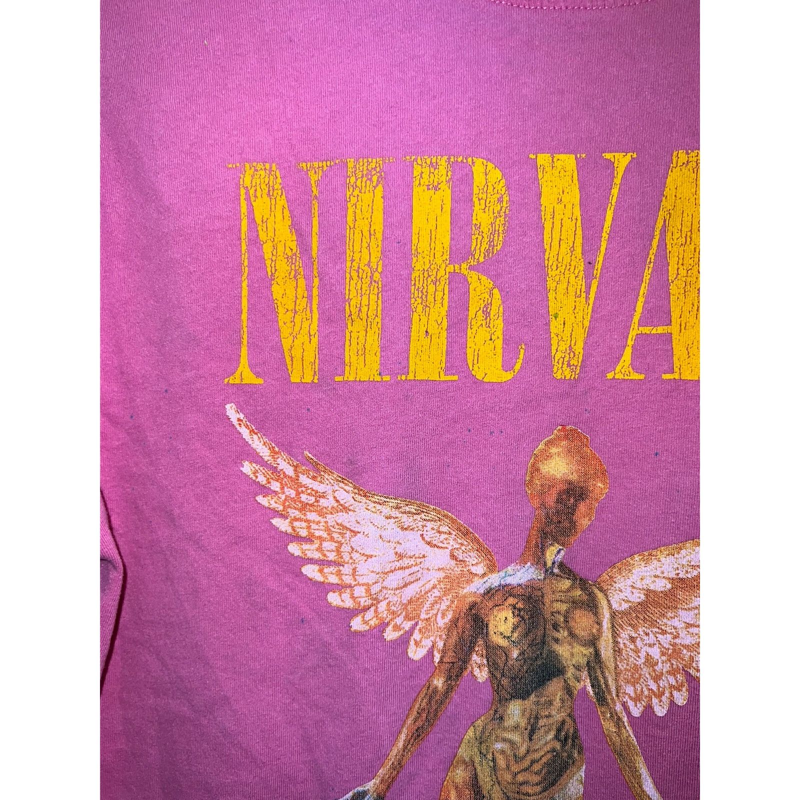 H&M Nirvana Band Shirt Pink Graphic Tee Top Divided H&M Reprint Size US S / EU 44-46 / 1 - 3 Thumbnail