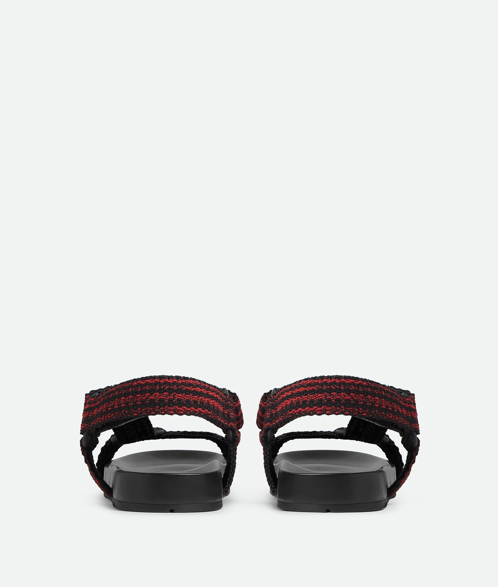 Bottega Veneta o1w1db10825 Trip Sandals in Black/Carmine Size US 8 / EU 41 - 3 Thumbnail