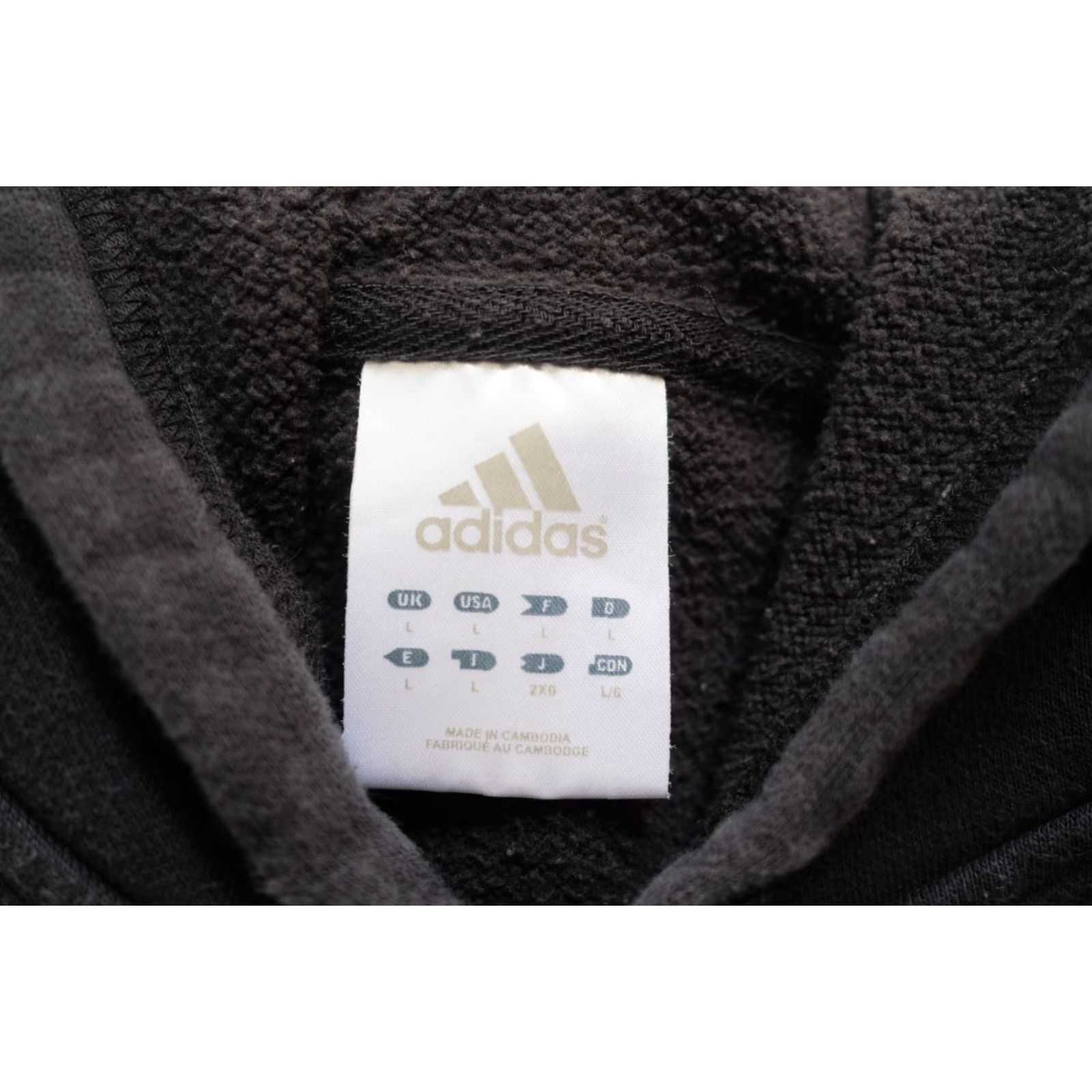 Adidas VINTAGE adidas VTG Y2K RETRO SPELL OUT ACTIVE BLACK SPELL OUT HOODIE SWEATSHIRT 2007 LG L Men Hoodie Size US L / EU 52-54 / 3 - 6 Thumbnail