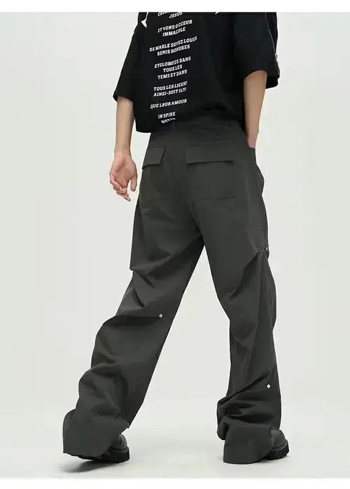 Designer × Japanese Brand × Vintage pleated baggy flared pants Size US 32 / EU 48 - 4 Thumbnail