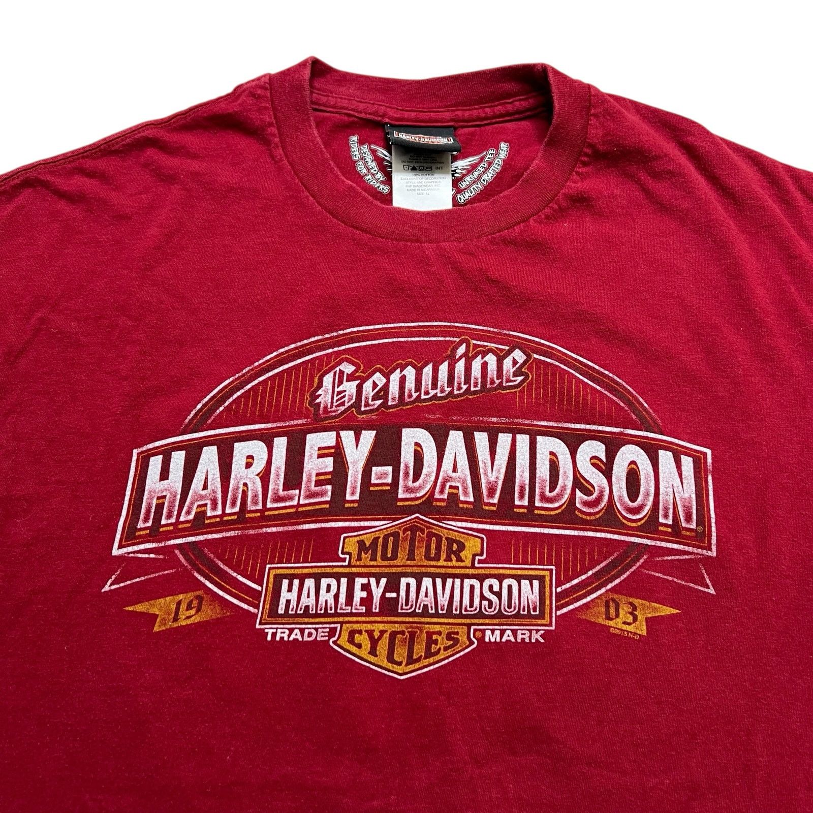 Harley Davidson Vintage Harley-Davidson Carson City Nevada Red T-Shirt Sz XL Size US XL / EU 56 / 4 - 2 Thumbnail