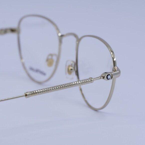 Montblanc Montblanc MB0111O 002 Eyeglasses Gold 49mm Aviator Frame Size ONE SIZE - 10 Thumbnail